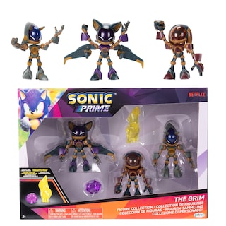 Foto 1 | Figuras De Acción Sonic Prime The Grim De 2.5 Pulgadas, 5 Piezas - Venta Internacional.