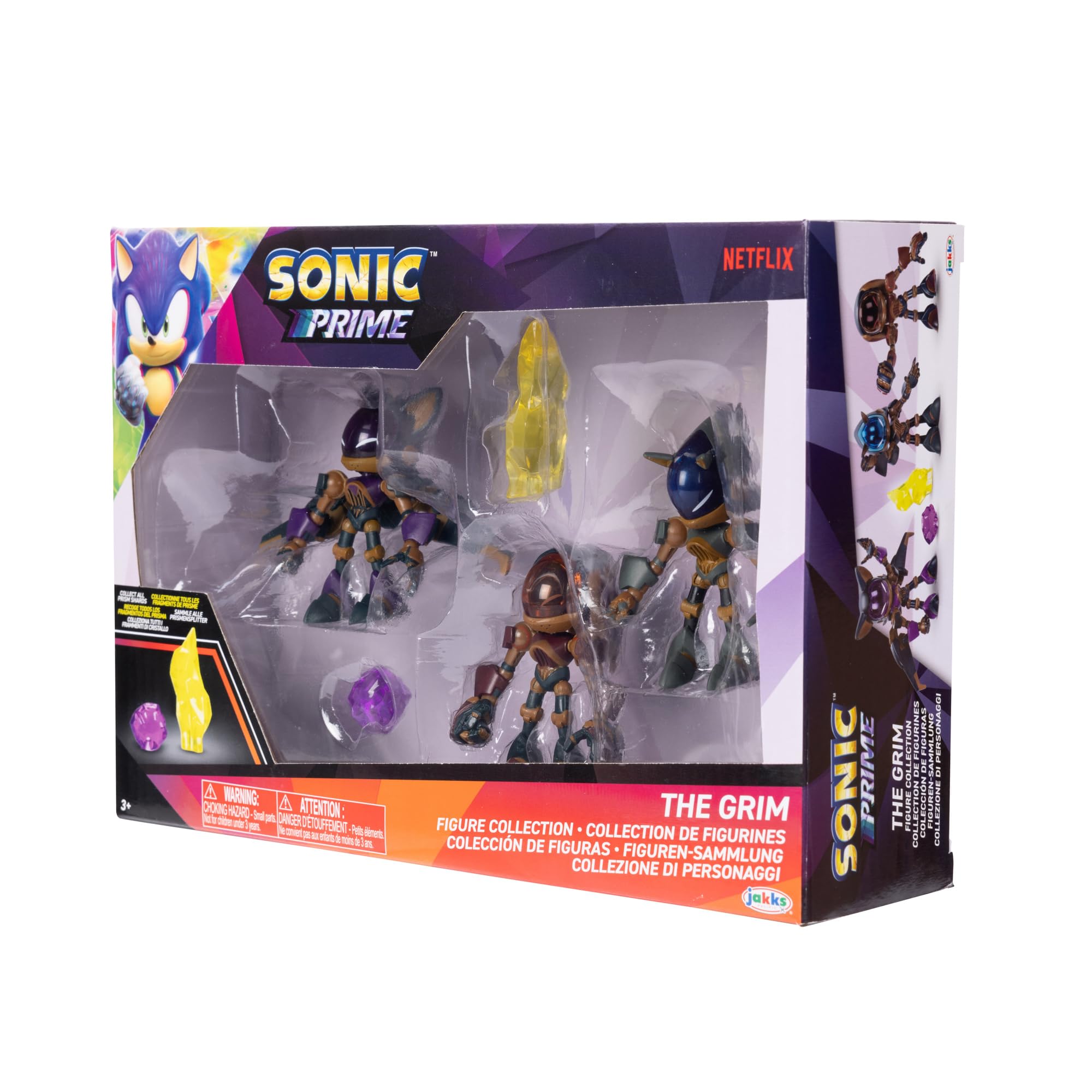 Foto 4 pulgar | Figuras De Acción Sonic Prime The Grim De 2.5 Pulgadas, 5 Piezas - Venta Internacional.