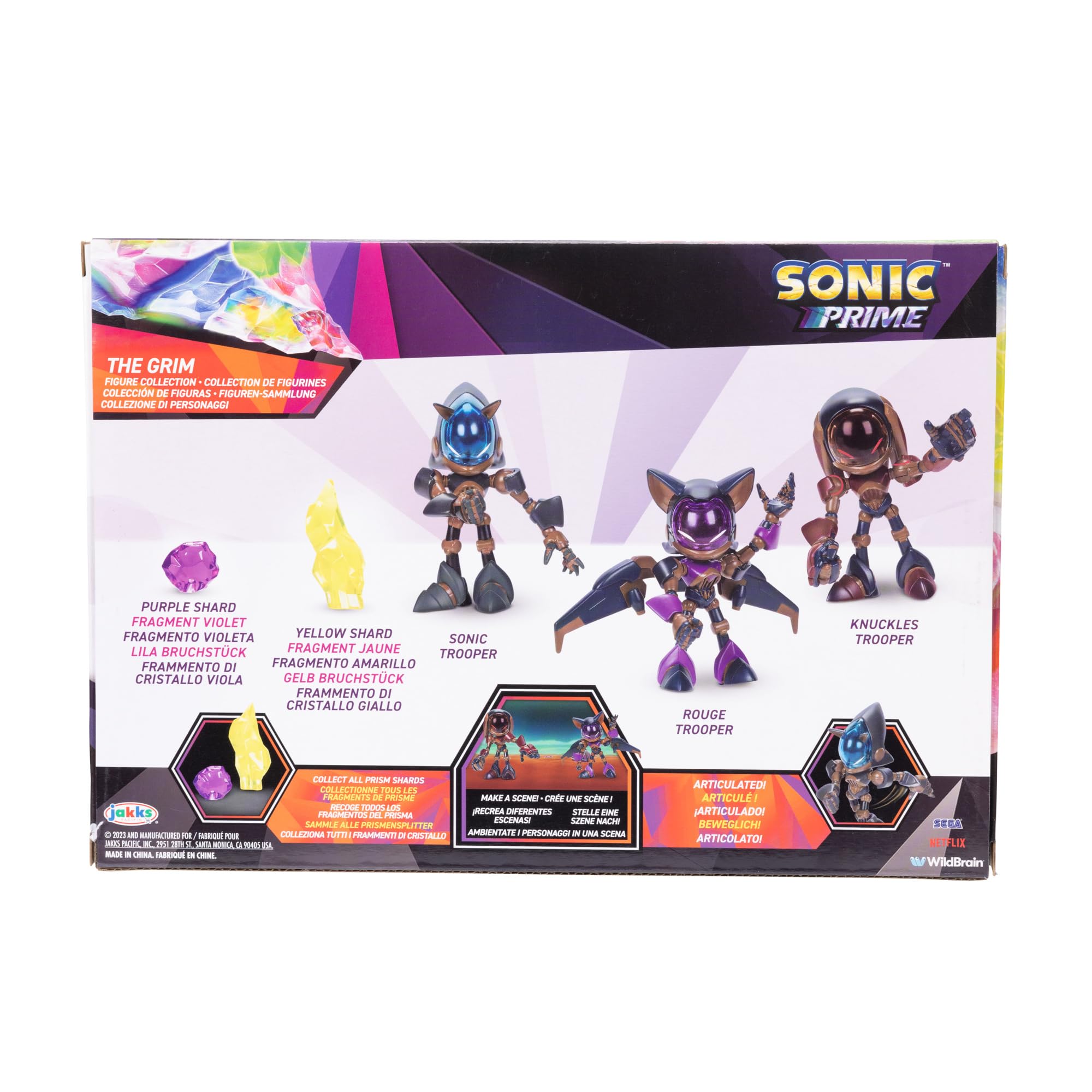 Foto 5 pulgar | Figuras De Acción Sonic Prime The Grim De 2.5 Pulgadas, 5 Piezas - Venta Internacional.