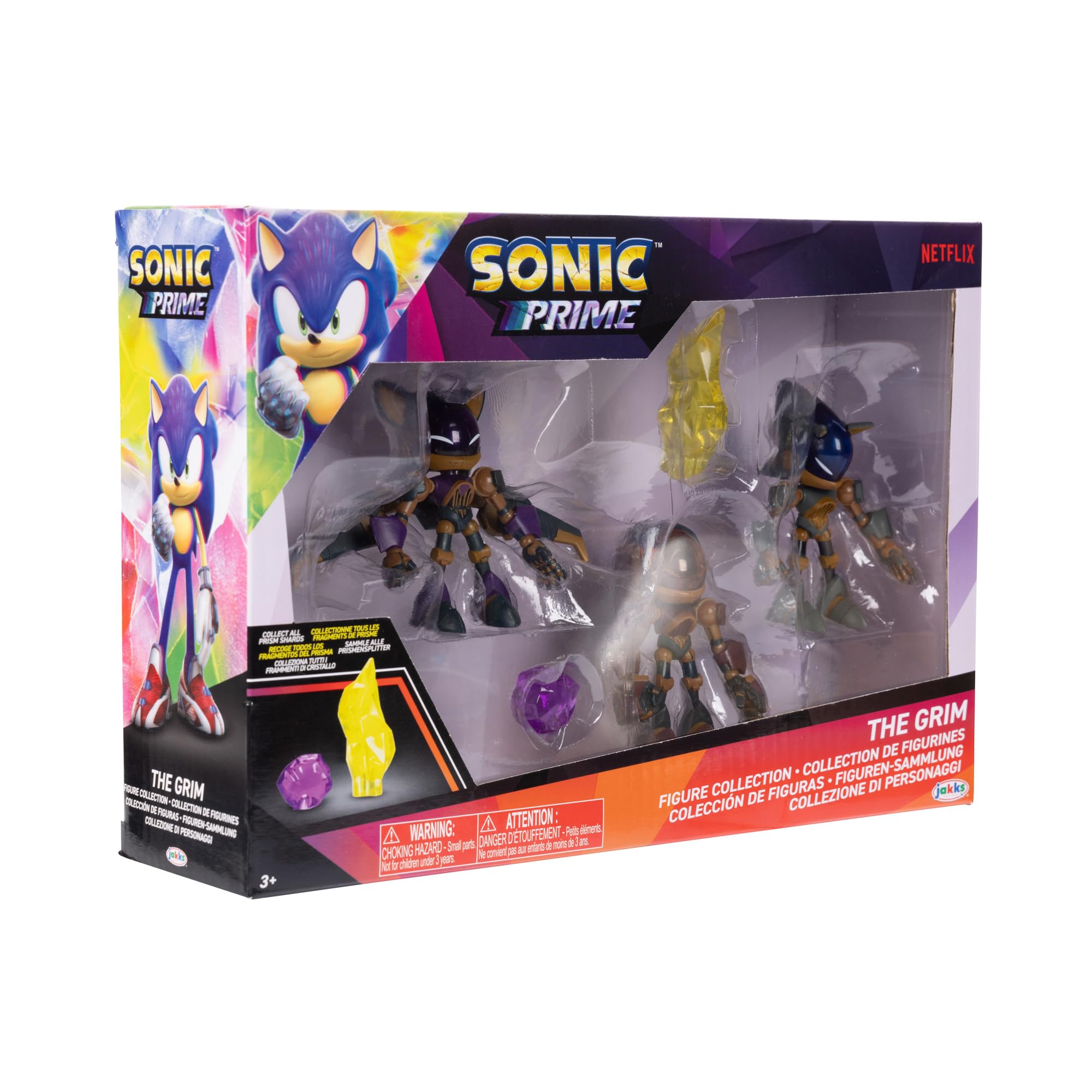 Foto 6 pulgar | Figuras De Acción Sonic Prime The Grim De 2.5 Pulgadas, 5 Piezas - Venta Internacional.