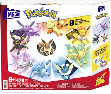 Foto 5 | Set De Juguetes De Construcción Mega Pokémon Every Eevee Evolution 470 Piezas - Venta Internacional.