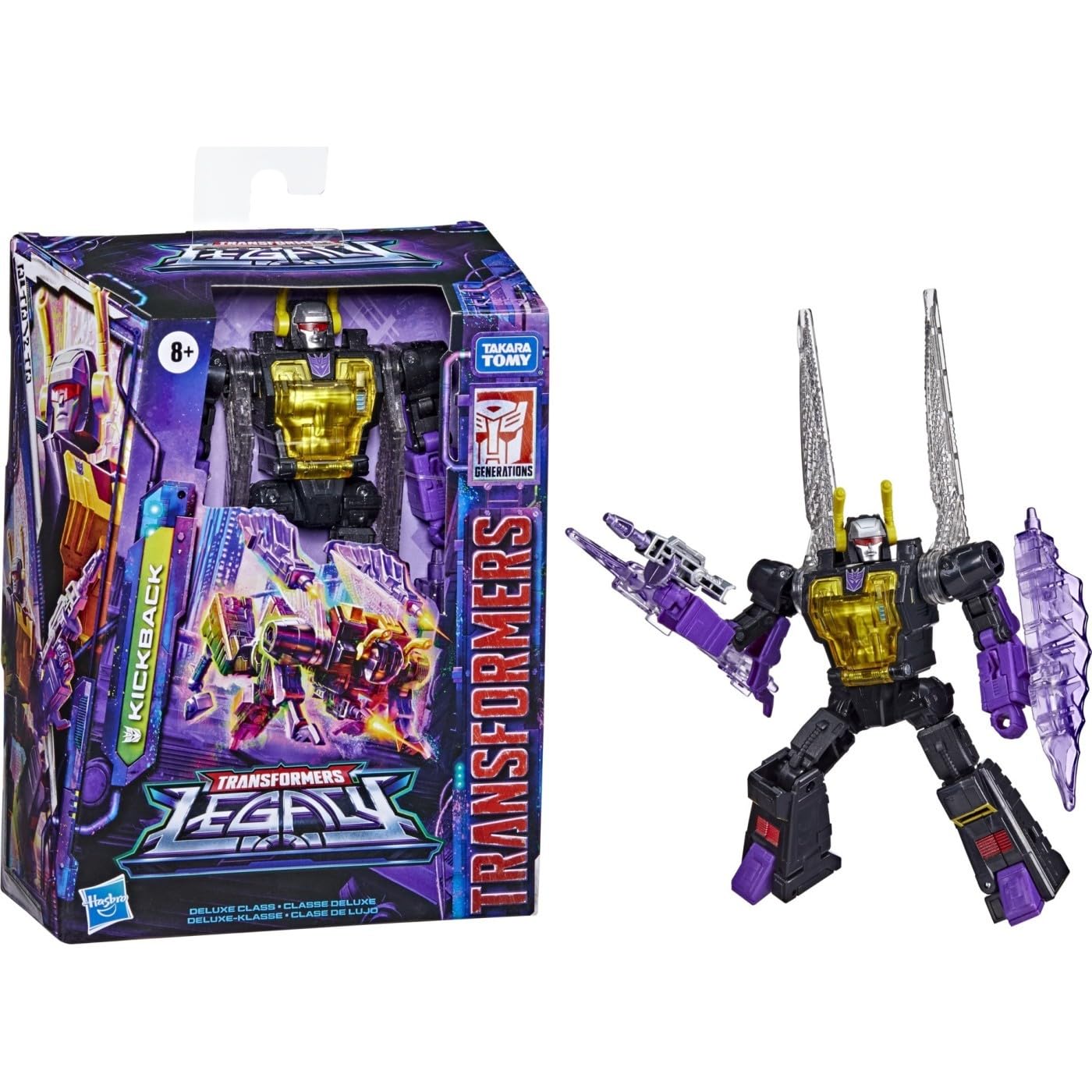 Foto 3 | Figura De Acción Transformers Legacy Deluxe Kickback 14 Cm - Venta Internacional.