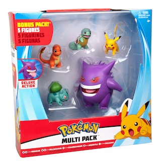 Foto 6 | Set De Figuras Pokémon Generation 1 Con Gengar Pikachu Squirtle - Venta Internacional.