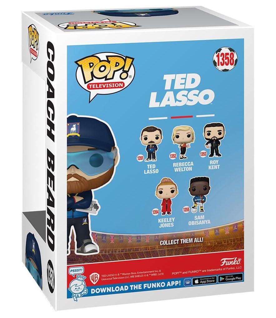 Foto 4 pulgar | Figura De Vinilo Funko Pop Tv: Ted Lasso Coach Beard Con Funda - Venta Internacional.