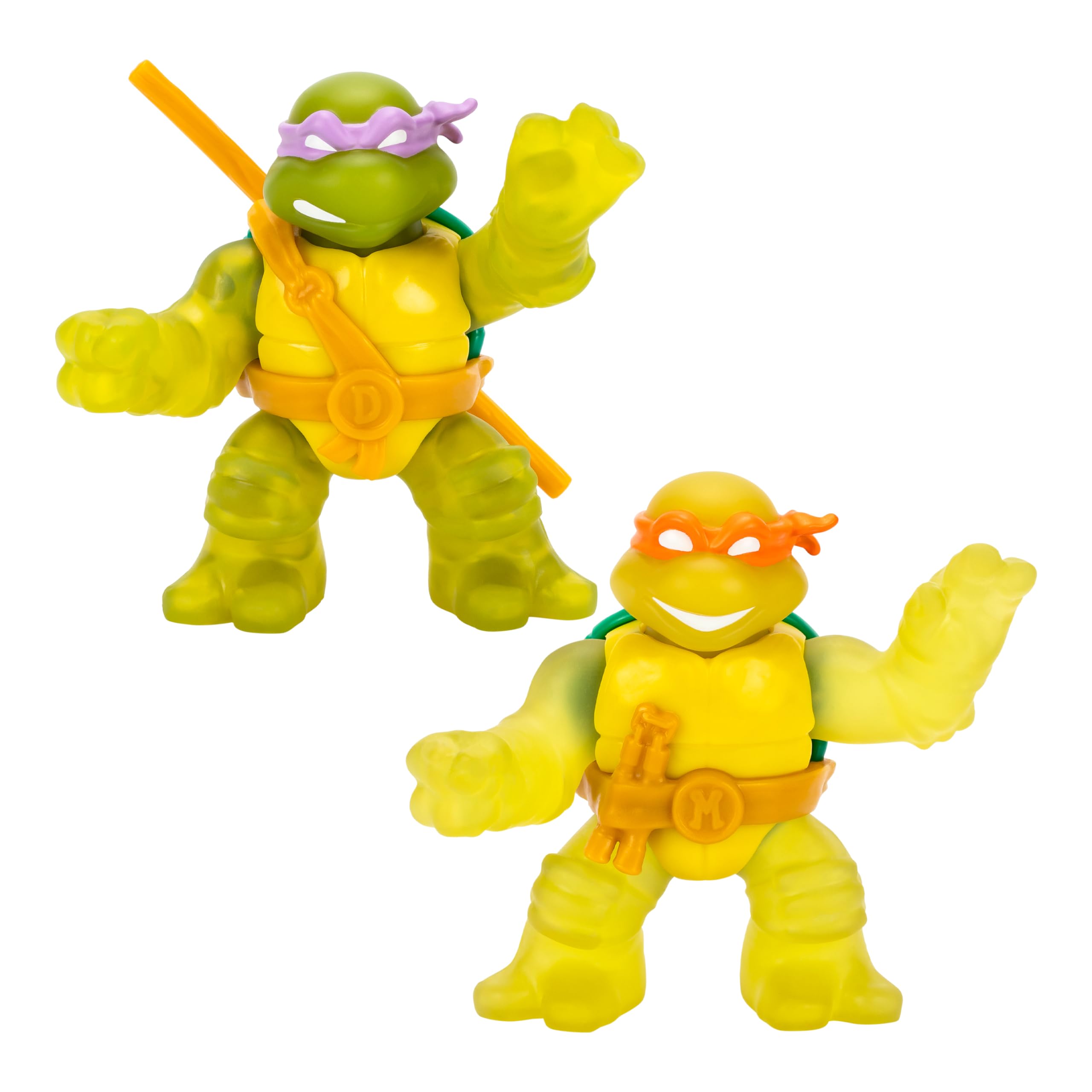 Foto 2 pulgar | Figuras De Acción Heroes Of Goo Jit Zu Tmnt, Paquete De 2 Unidades Donatello Y Michelangelo - Venta Internacional.
