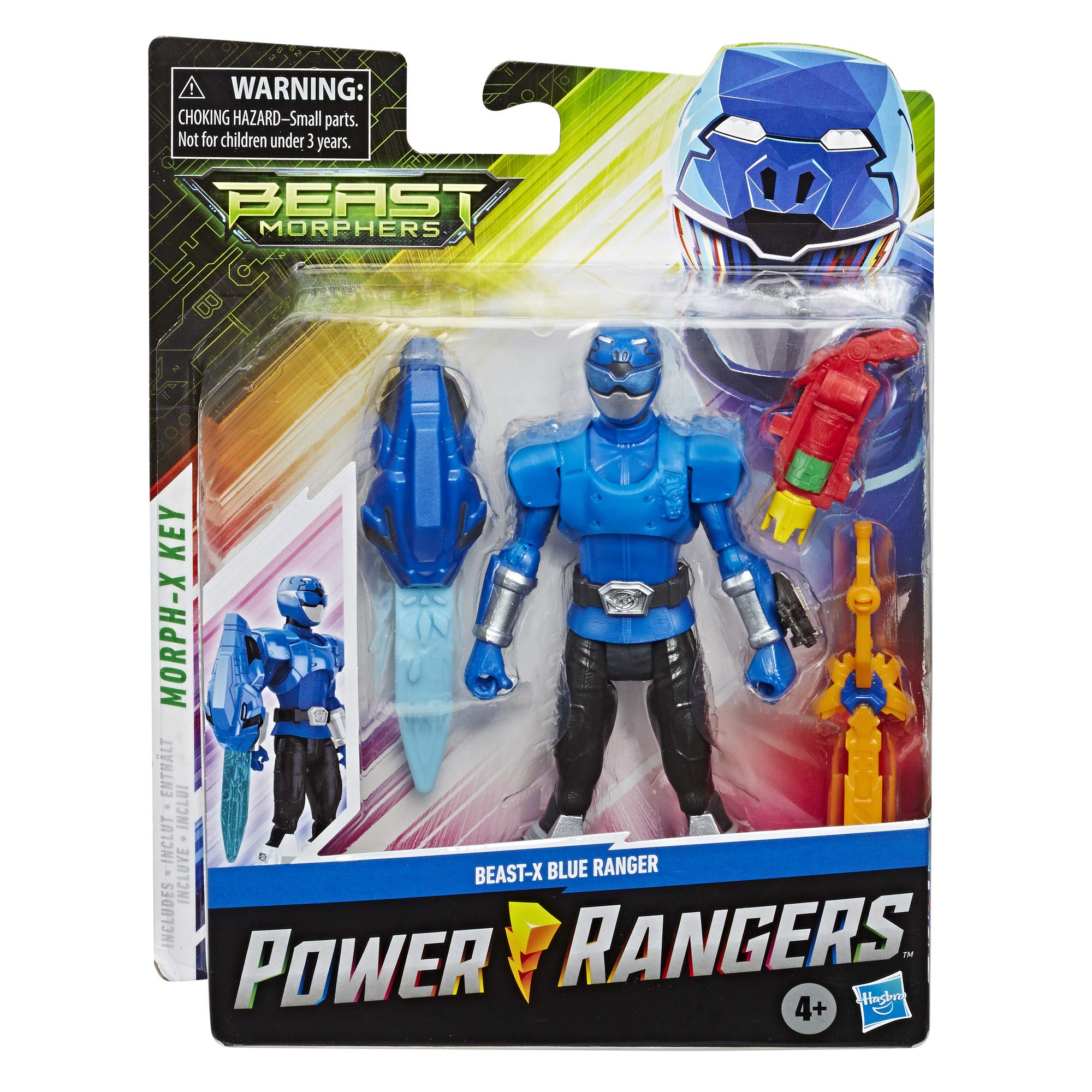 Foto 3 pulgar | Figura De Acción Power Rangers Beast Morphers Beast-x Blue Ranger, Juguete De 6 Pulgadas - Venta Internacional.