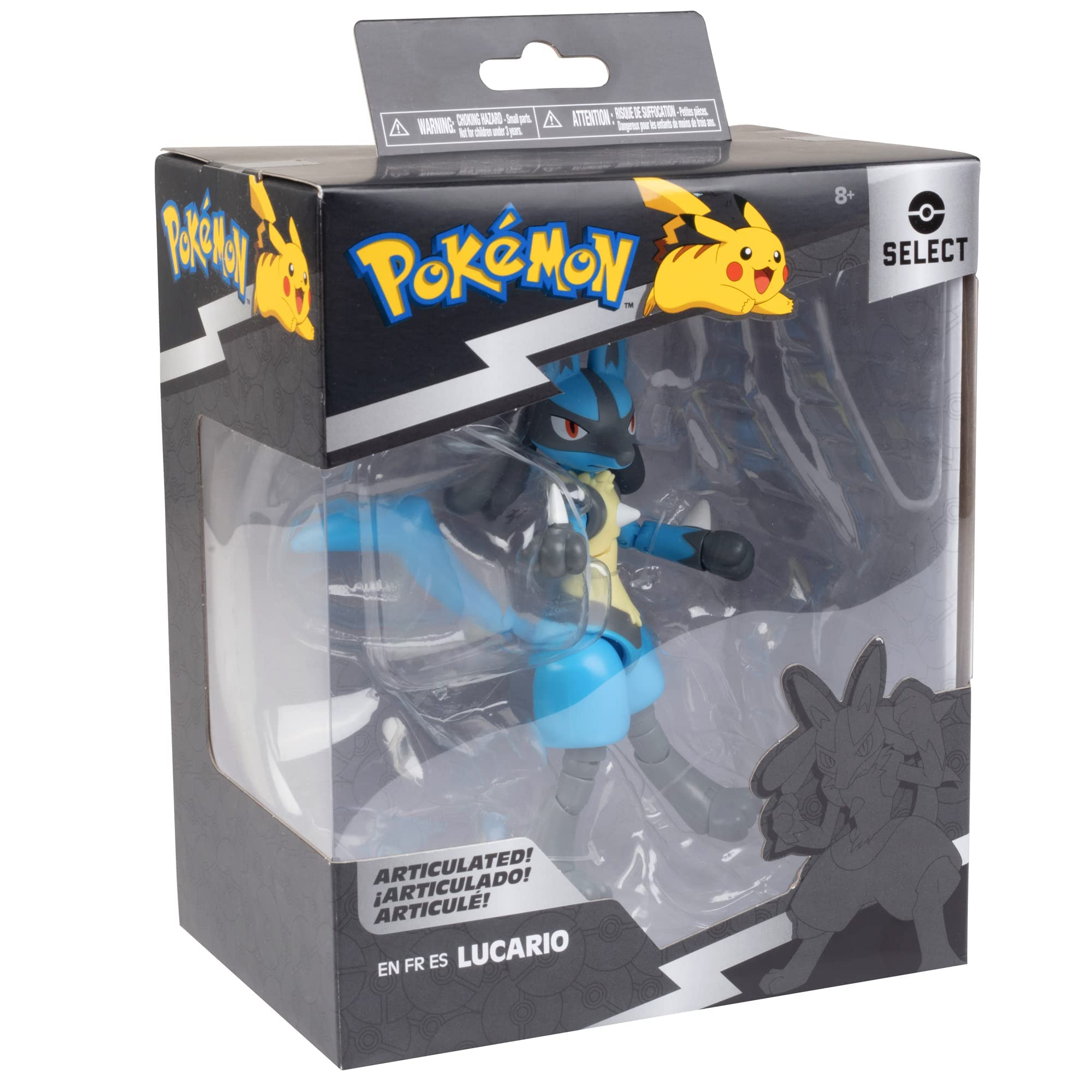 Foto 8 pulgar | Figura De Acción Jazwares Pokémon Lucario, 15 Puntos, 6 Pulgadas - Venta Internacional.