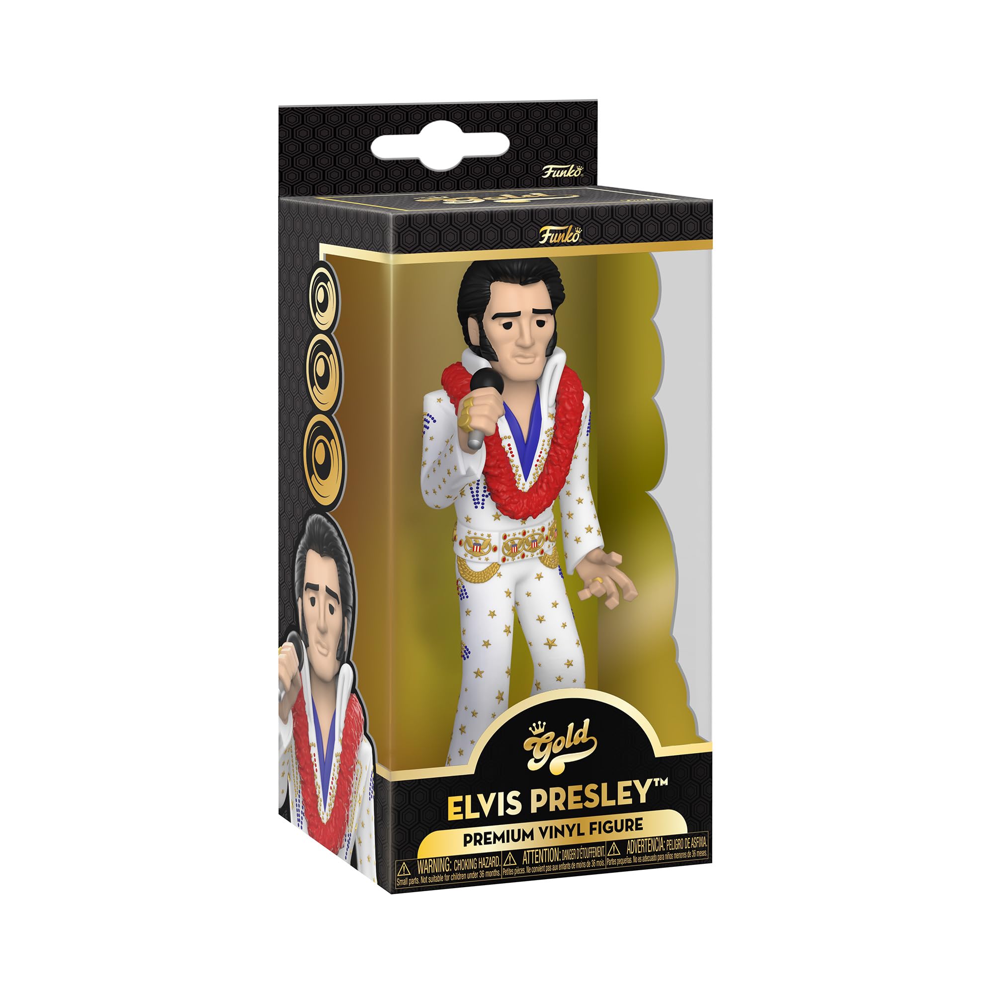 Figura De Vinilo Funko Gold Elvis Presley 13cm Premium - Venta Internacional.