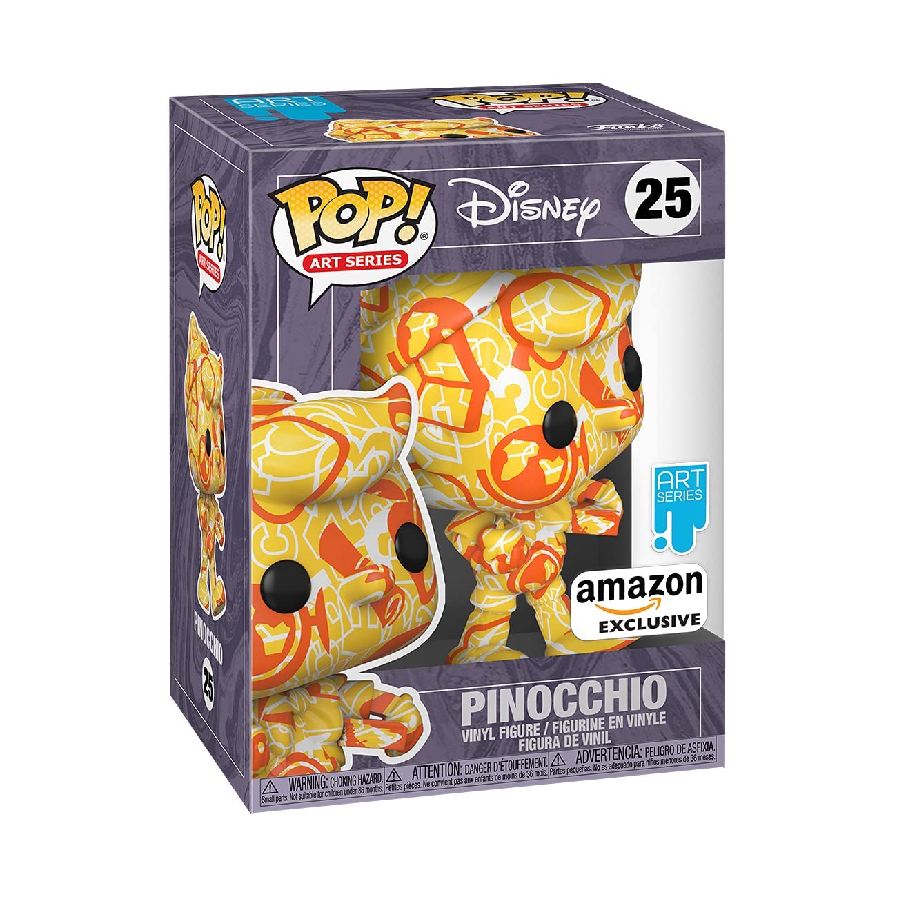 Foto 2 | Figura De Vinilo Funko Pop Artist Series Disney Pinocchio - Venta Internacional.