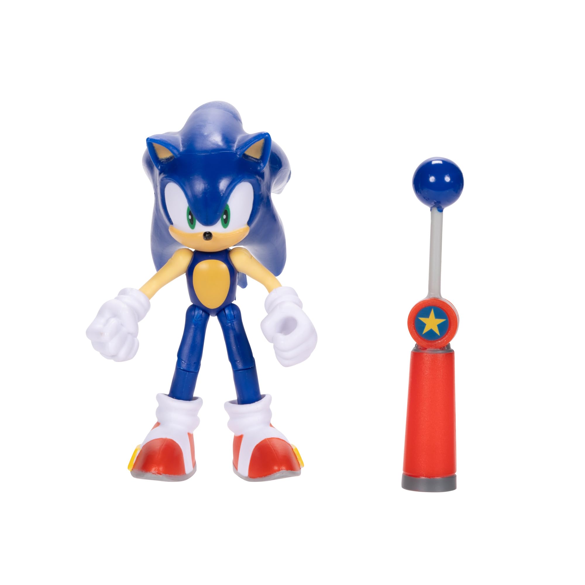 Foto 2 pulgar | Figura De Acción Sonic The Hedgehog Sonic De 10 Cm Con Checkpoint - Venta Internacional.