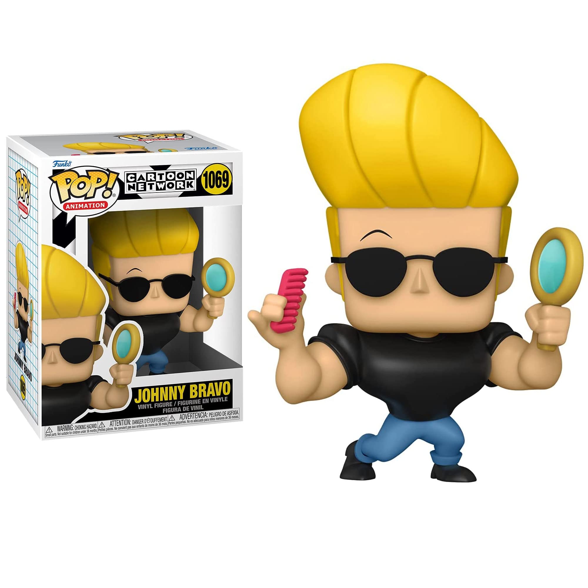 Foto 3 pulgar | ¡papá! Figura De Vinilo Funko Cartoon Network Johnny Bravo - Venta Internacional.