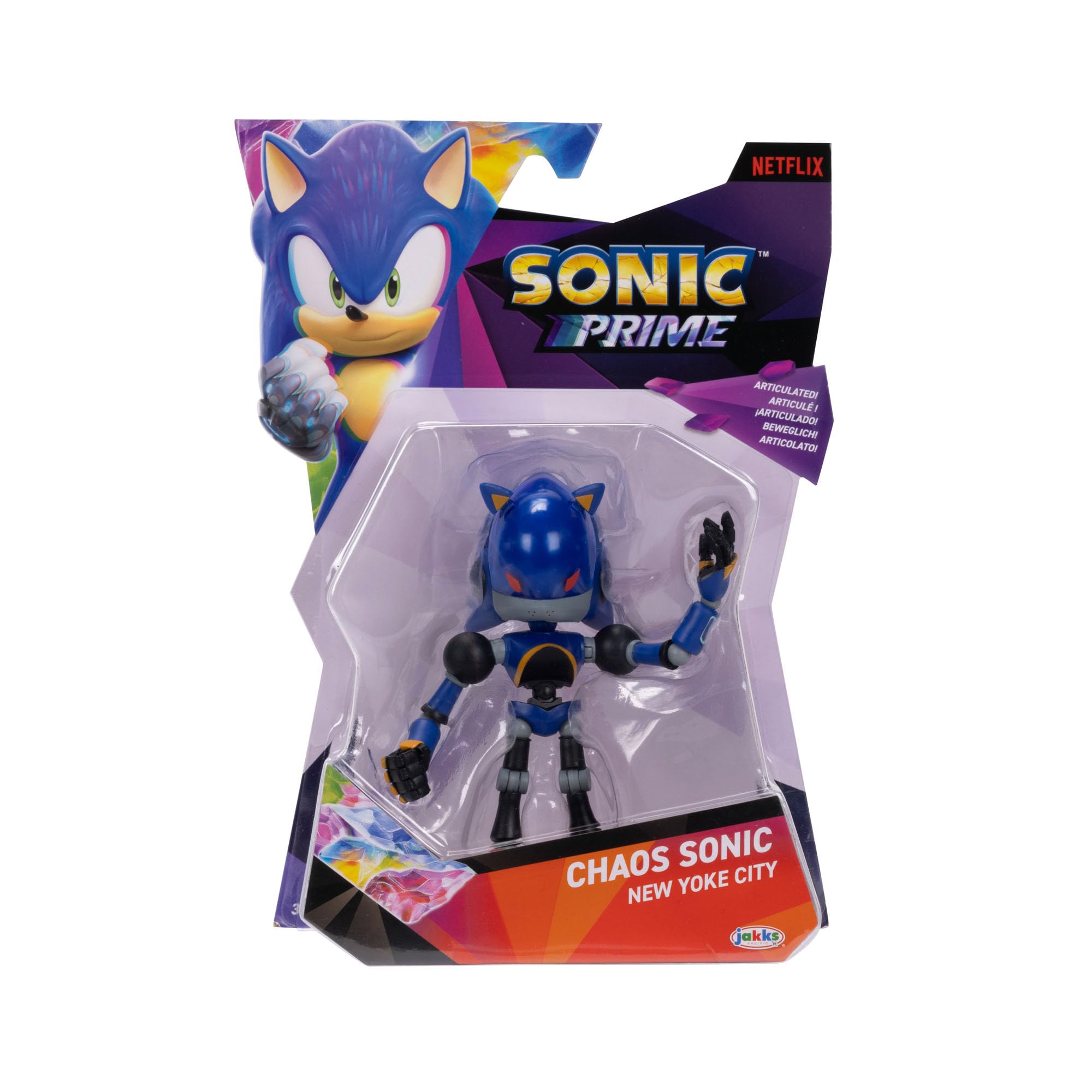 Foto 4 pulgar | Figura De Acción Sonic The Hedgehog Sonic Prime De 5 Pulgadas - Venta Internacional.