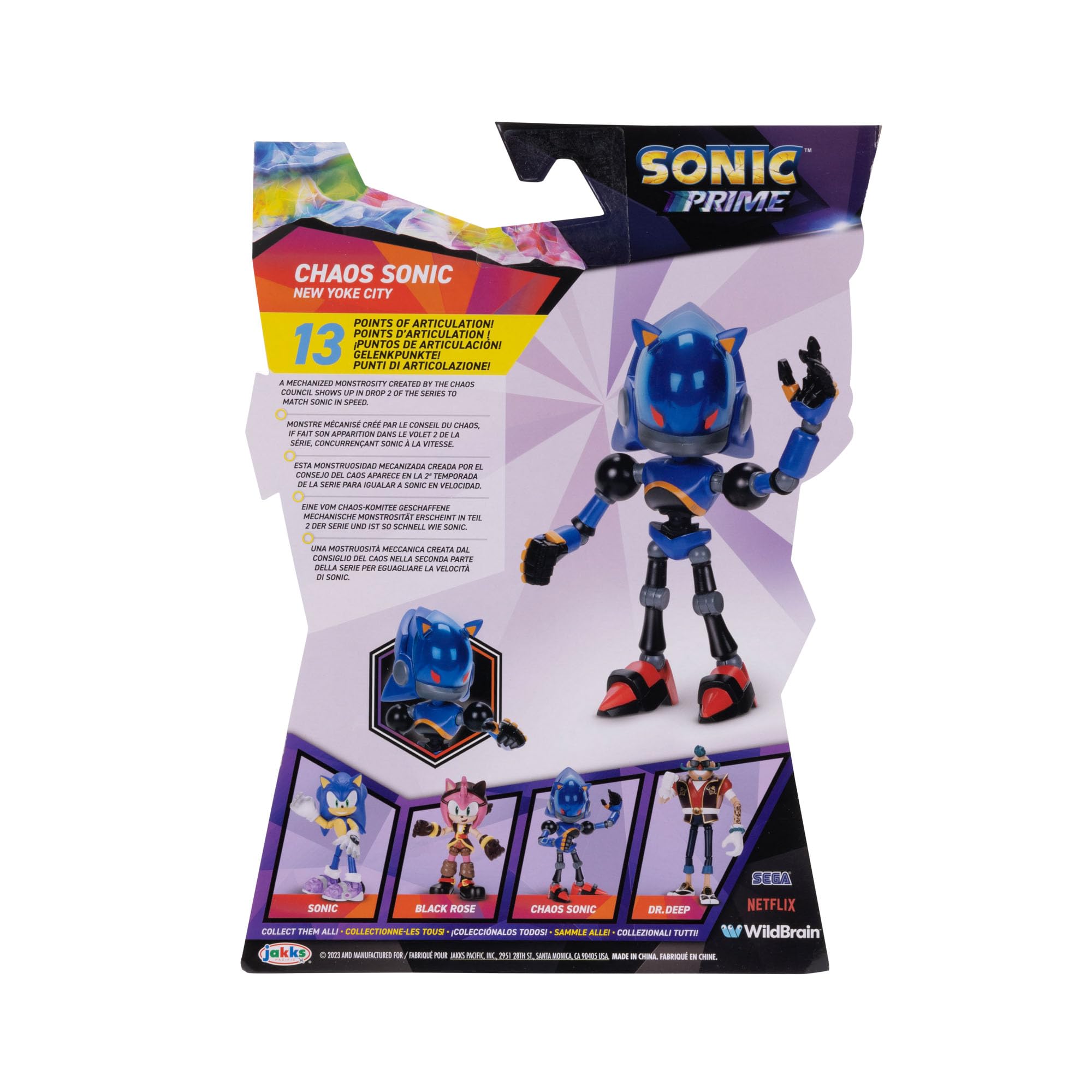 Foto 5 pulgar | Figura De Acción Sonic The Hedgehog Sonic Prime De 5 Pulgadas - Venta Internacional.