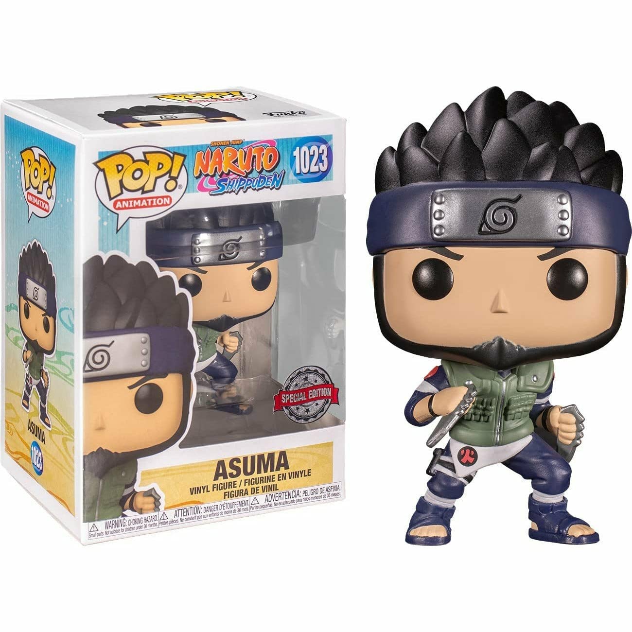 Foto 2 pulgar | ¡papá! Vinilo Funko Naruto Shippuden Asuma Sarutobi De 9,5 Cm - Venta Internacional.