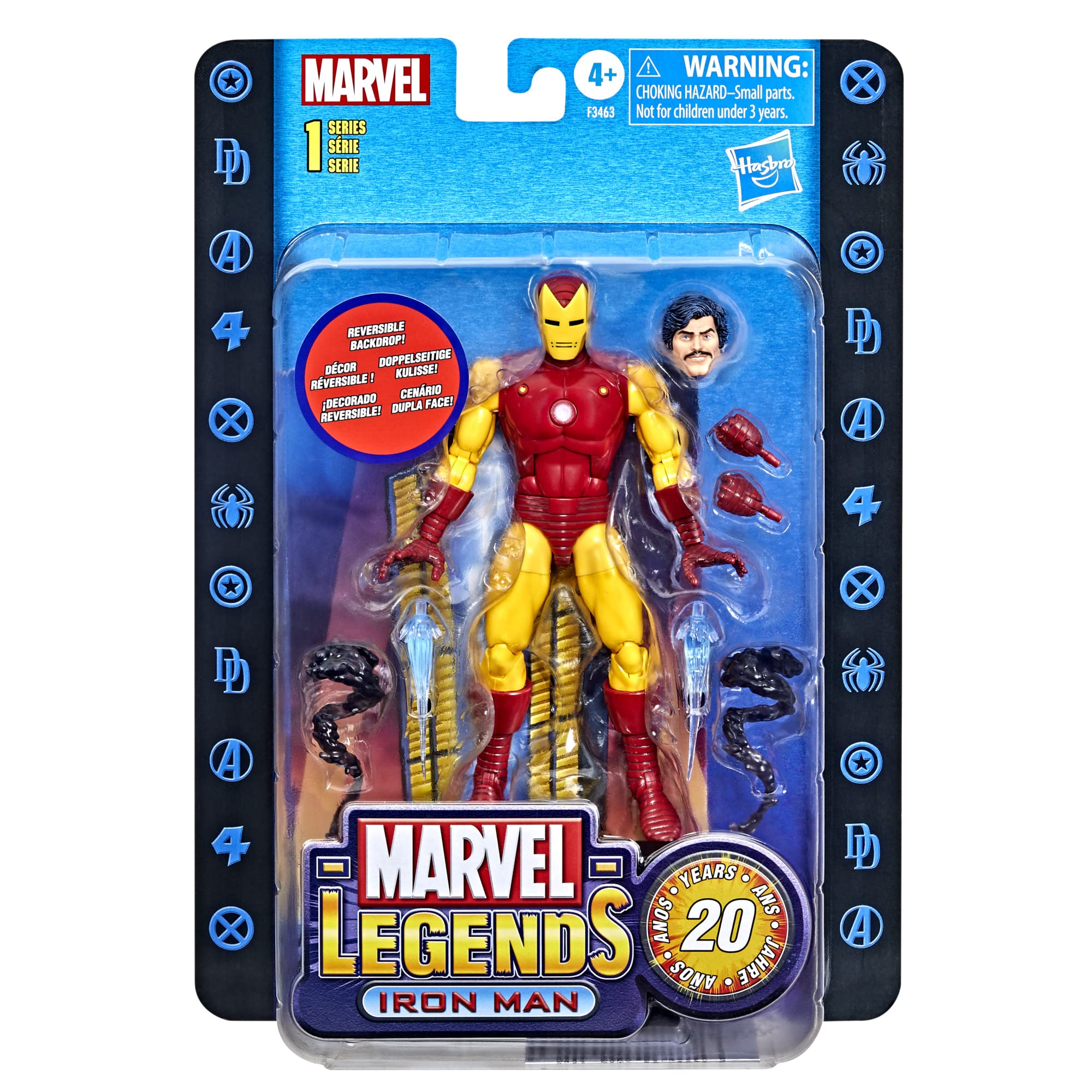 Foto 5 | Figura De Acción Hasbro Marvel Legends Series 20th Iron Man - Venta Internacional.