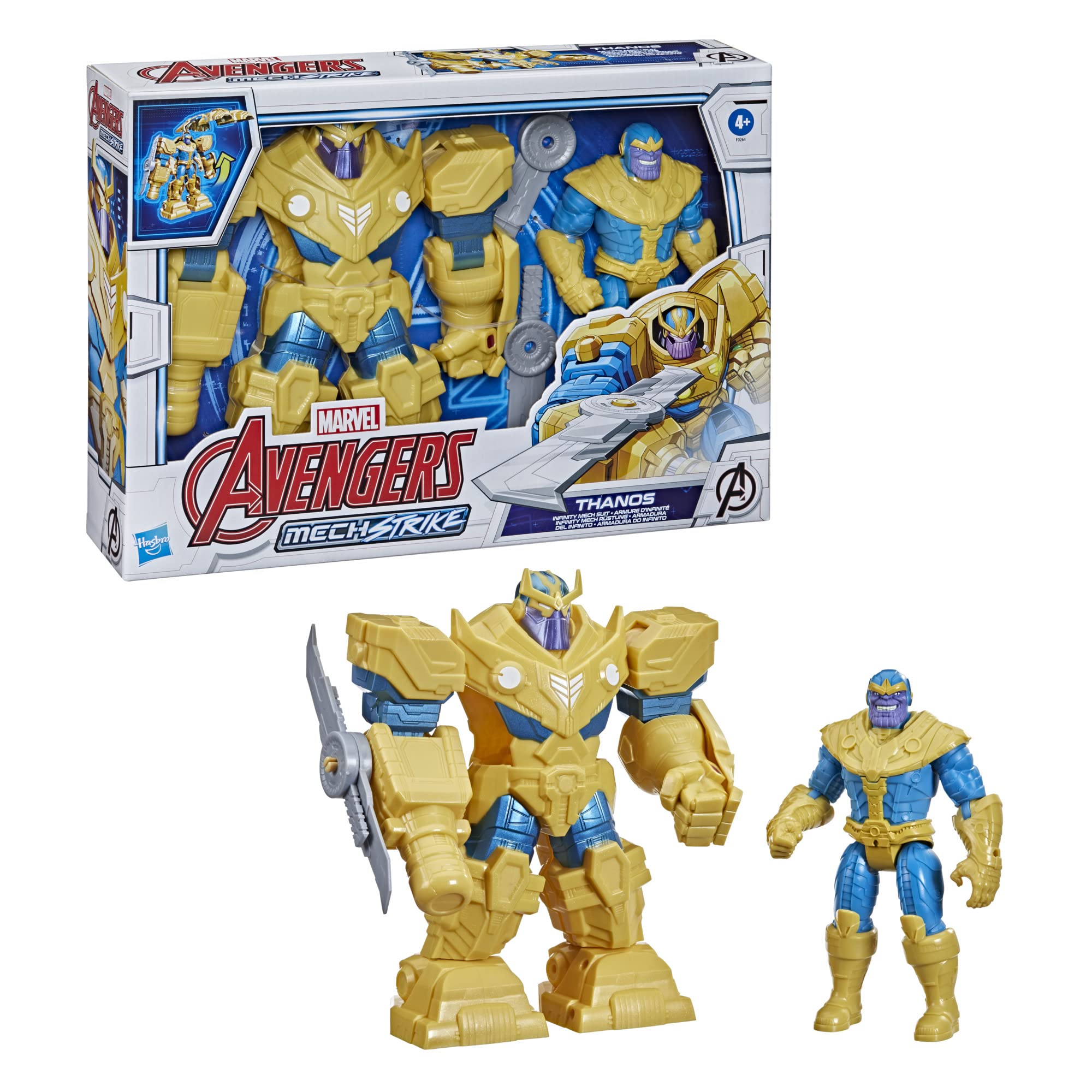 Foto 3 pulgar | Figura De Acción Toy Avengers Hasbro Marvel Mech Strike 23 Cm - Venta Internacional.