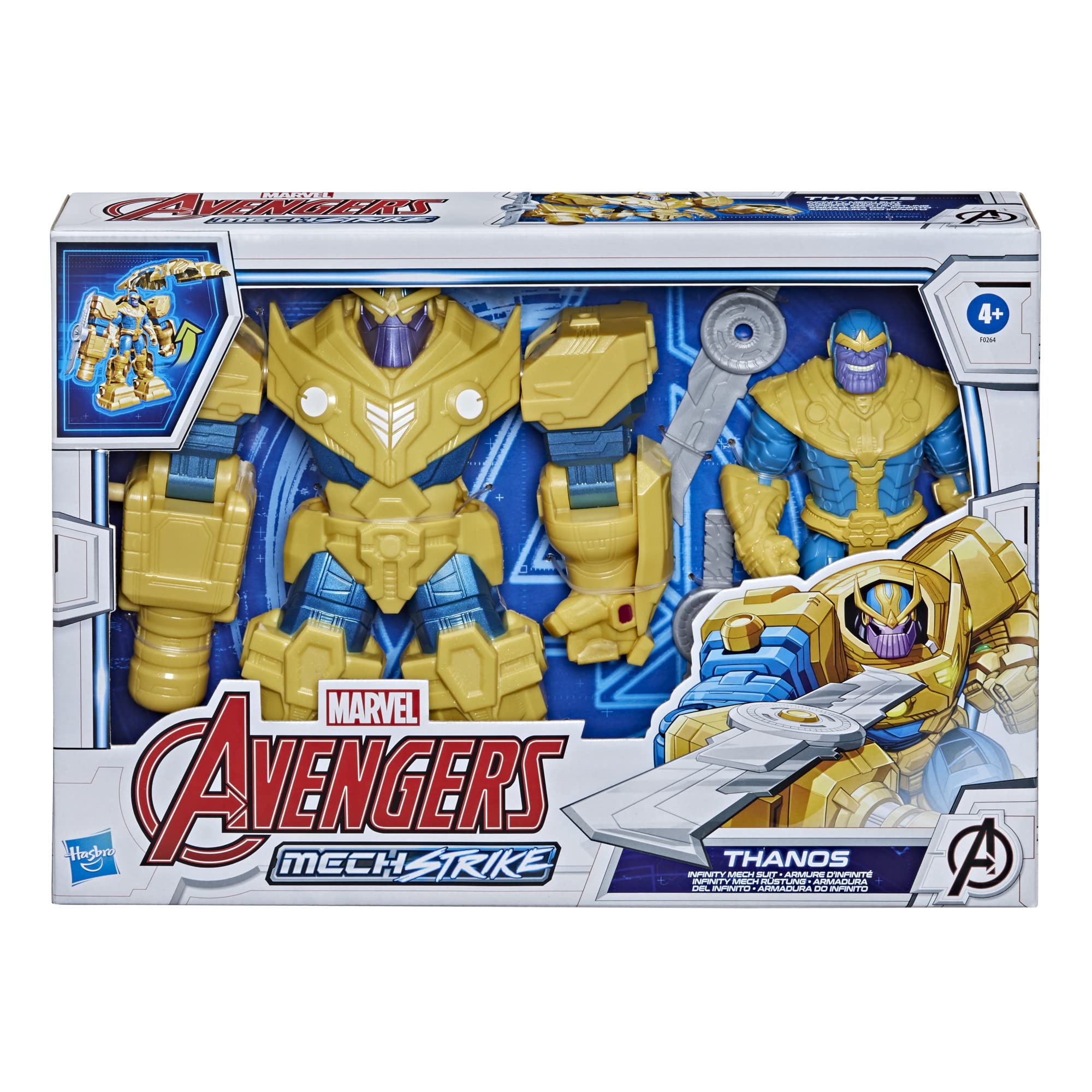 Foto 4 pulgar | Figura De Acción Toy Avengers Hasbro Marvel Mech Strike 23 Cm - Venta Internacional.