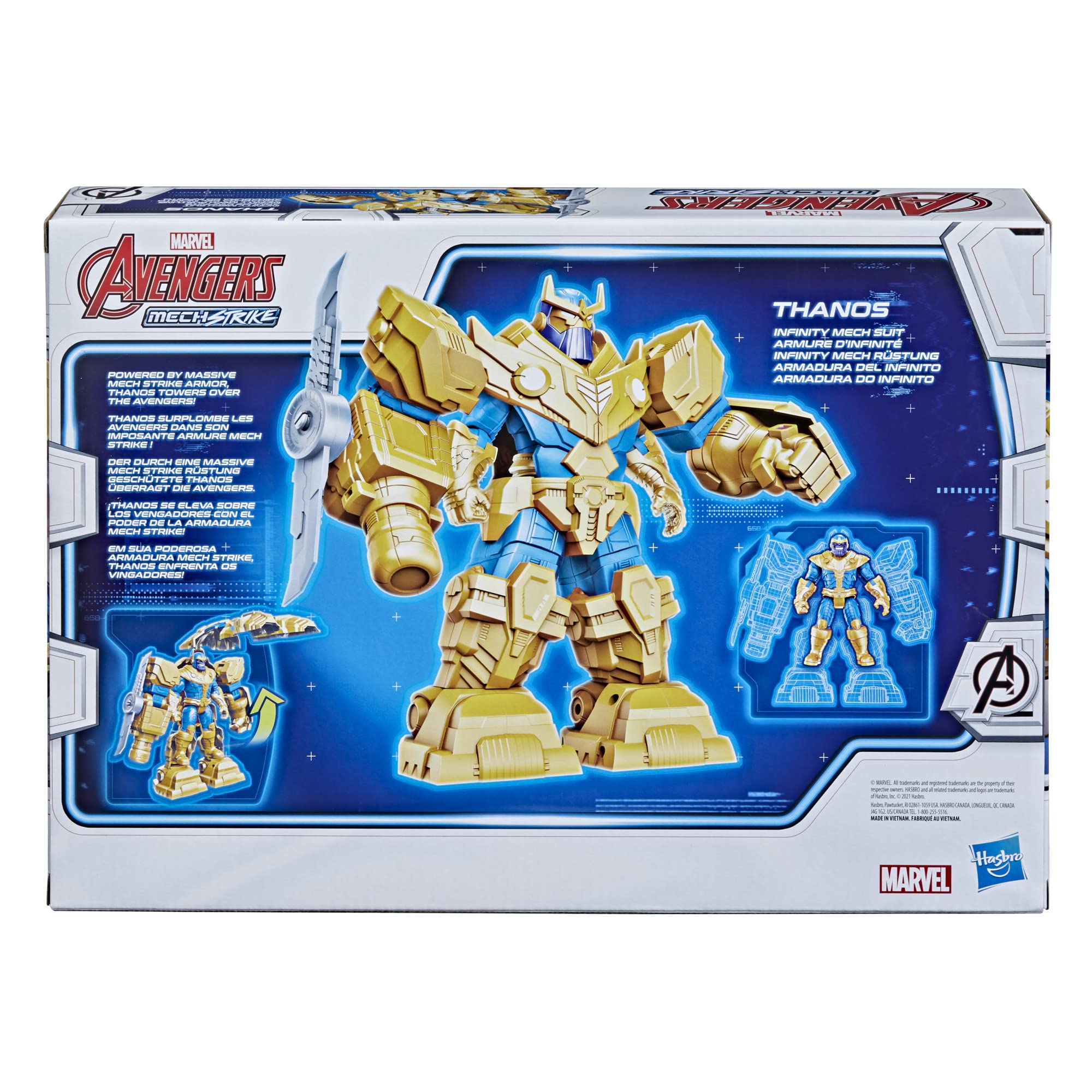 Foto 5 pulgar | Figura De Acción Toy Avengers Hasbro Marvel Mech Strike 23 Cm - Venta Internacional.
