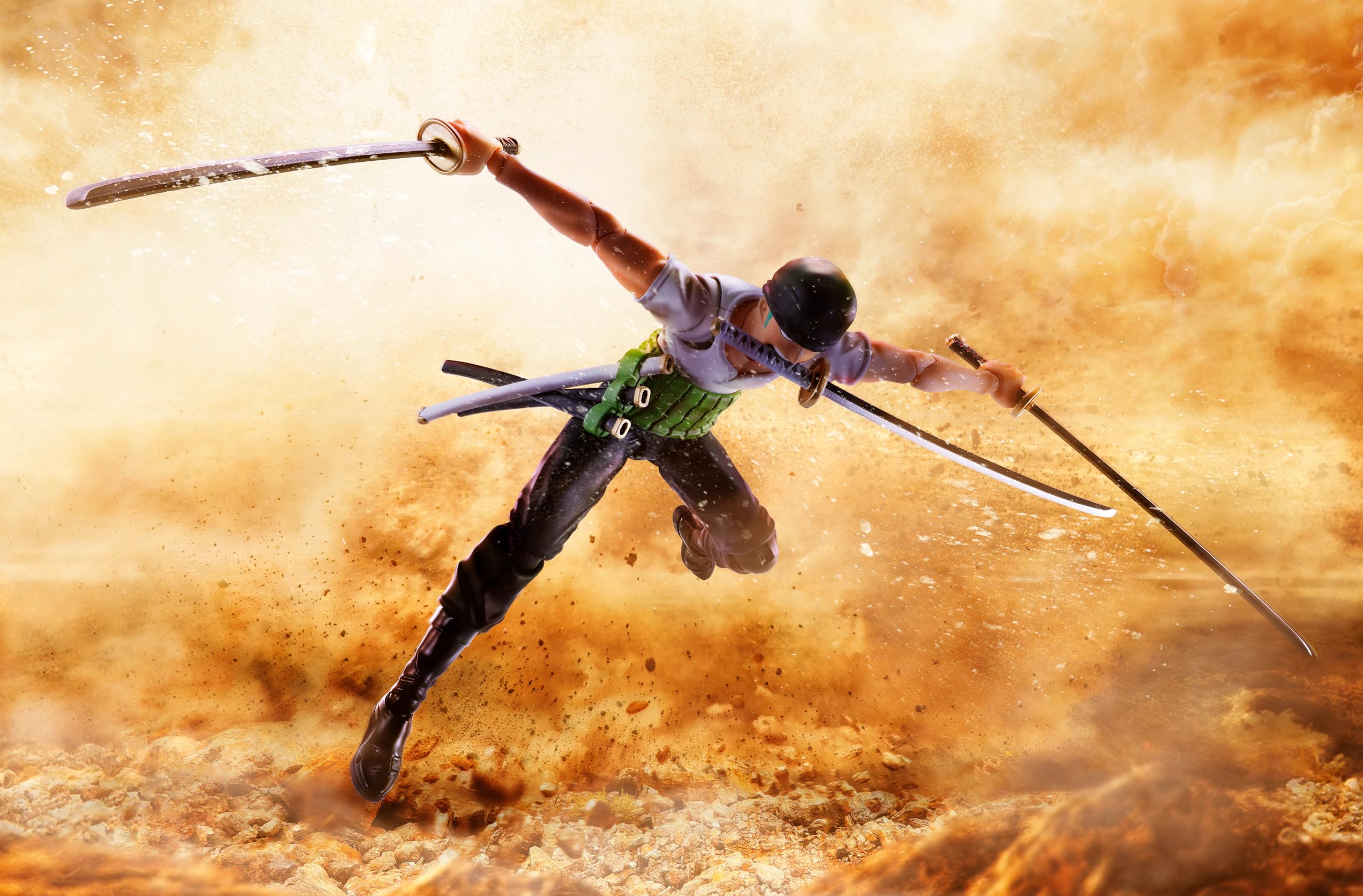 Foto 5 | Figura De Acción Tamashii Nations One Piece Roronoa Zoro - Venta Internacional.