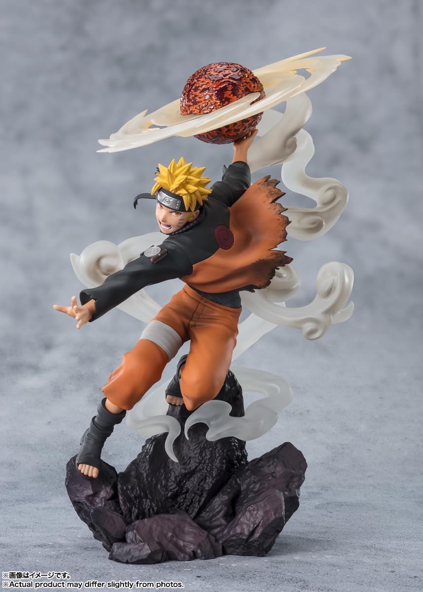 Foto 3 pulgar | Figura De Colección Tamashii Nations Naruto Shippuden Naruto Uzumaki Sage Art Lava Release Rasenshuriken - Venta