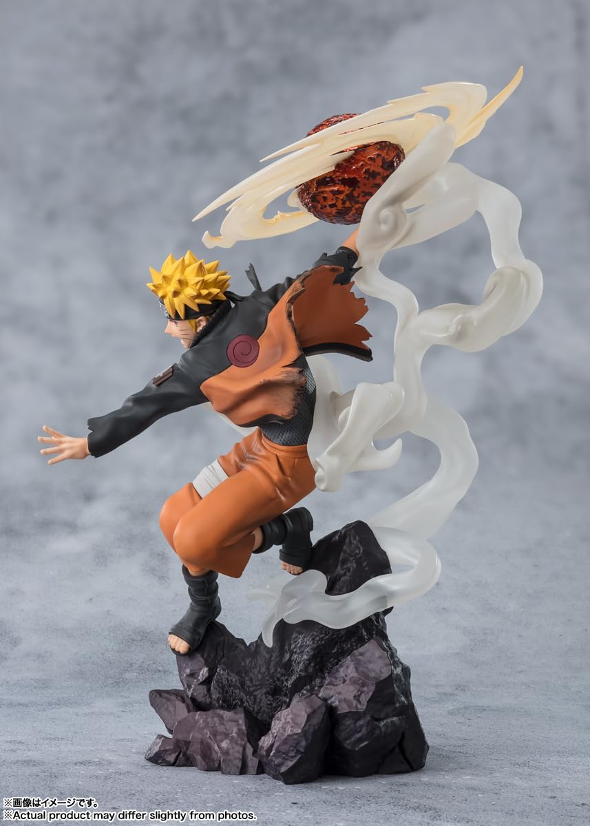 Foto 4 pulgar | Figura De Colección Tamashii Nations Naruto Shippuden Naruto Uzumaki Sage Art Lava Release Rasenshuriken - Venta