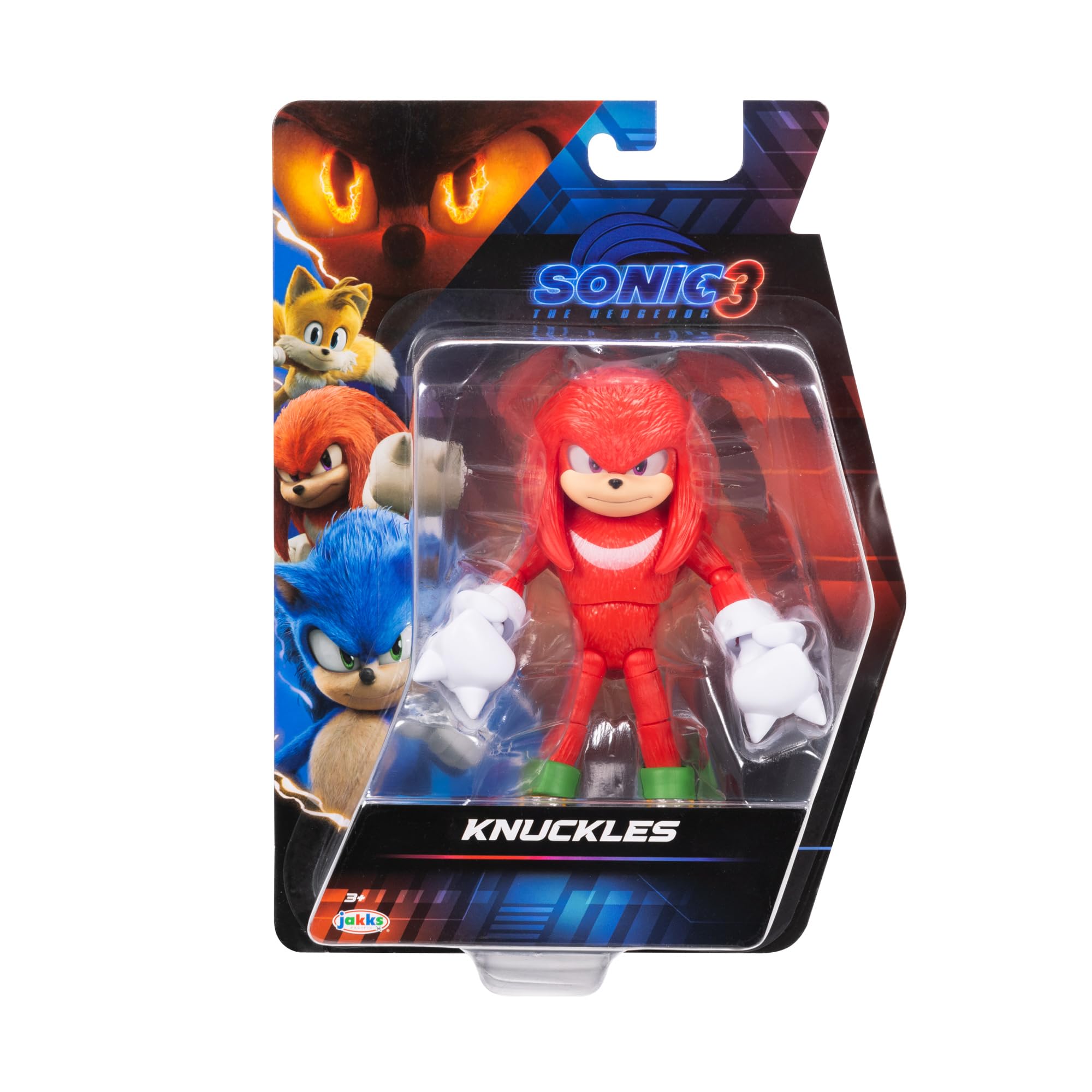 Foto 4 pulgar | Figura De Acción Sonic The Hedgehog Sonic 3 Movie Knuckles 13cm - Venta Internacional.