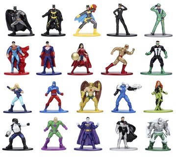 Foto 2 | Figuras Coleccionables Jada Toys Dc Comics 1.65, Fundidas A Presión, Paquete De 20 - Venta Internacional.
