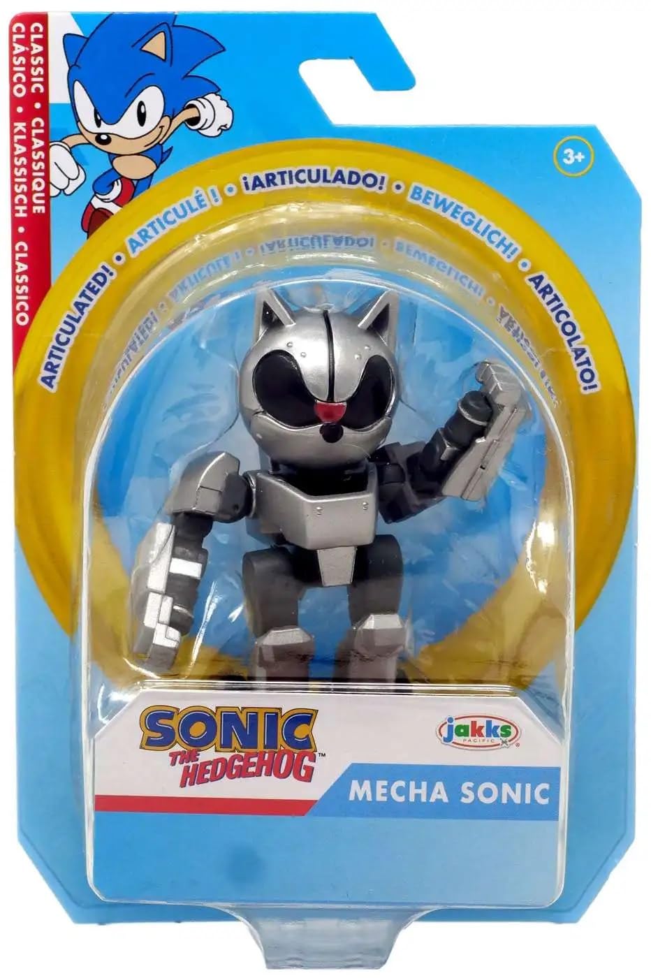 Foto 2 pulgar | Minifigura Sonic The Hedgehog Mecha Sonic 2,5 cm Wave 15 - Venta Internacional