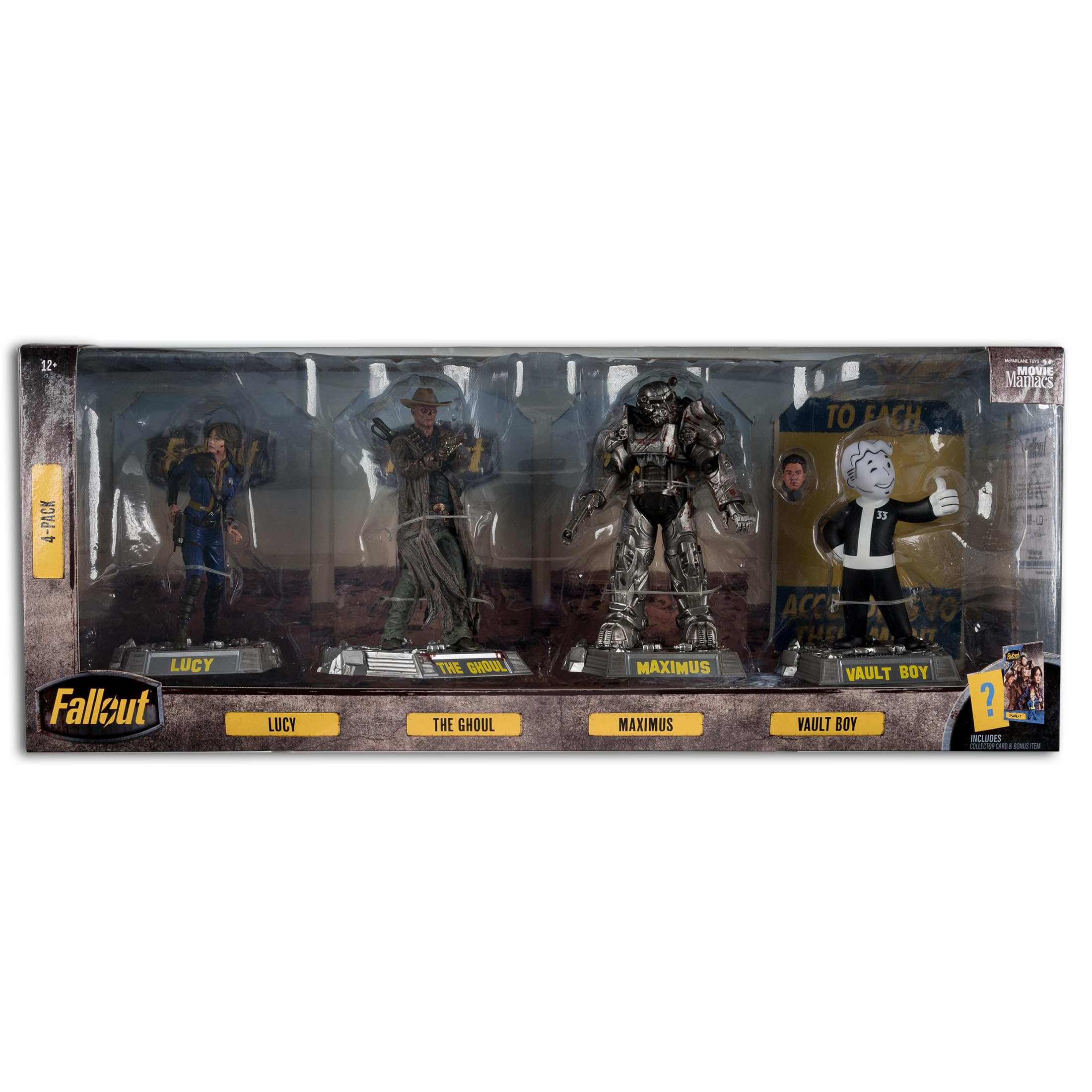 Foto 8 pulgar | Figuras De Acción Mcfarlane Toys Fallout Lucy, Maximus, The Ghoul Y Vault Boy, 15 Cm, Paquete De 4 - Venta Internacion