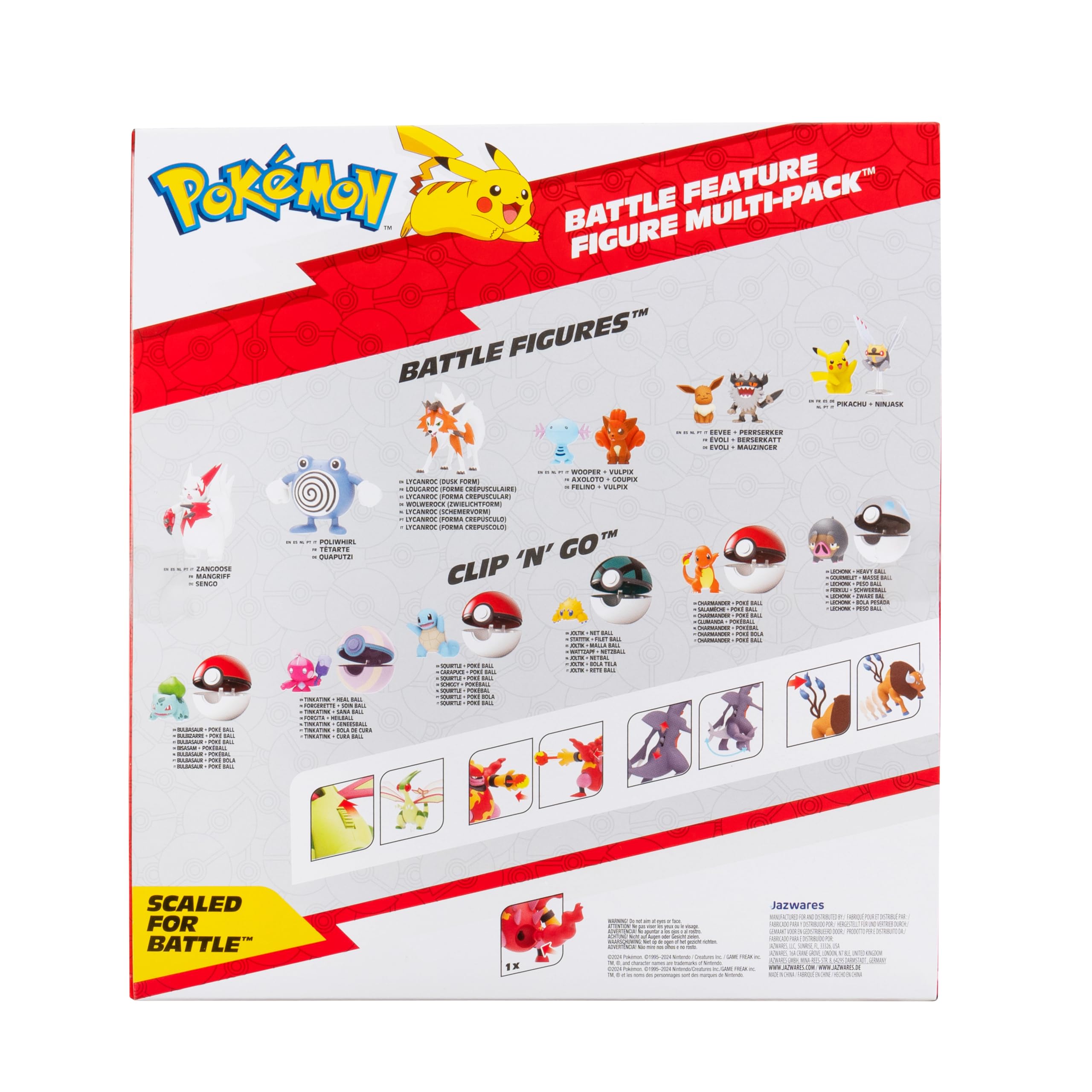 Foto 6 pulgar | Set De Figuras Pokemon Battle 4 Pack Garchomp Tauros Magmortar - Venta Internacional.