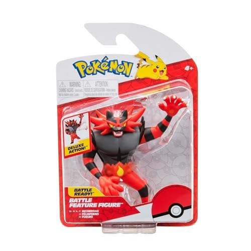 Foto 3 pulgar | Figura de Acción Pokémon Battle Feature Incineroar - Venta Internacional