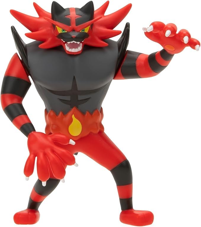 Foto 5 pulgar | Figura de Acción Pokémon Battle Feature Incineroar - Venta Internacional