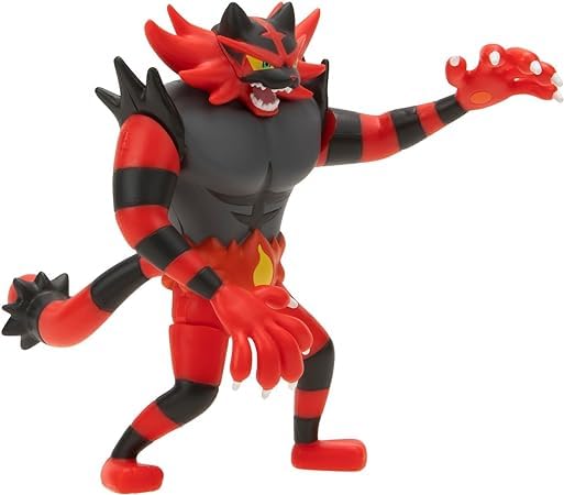 Foto 7 pulgar | Figura de Acción Pokémon Battle Feature Incineroar - Venta Internacional