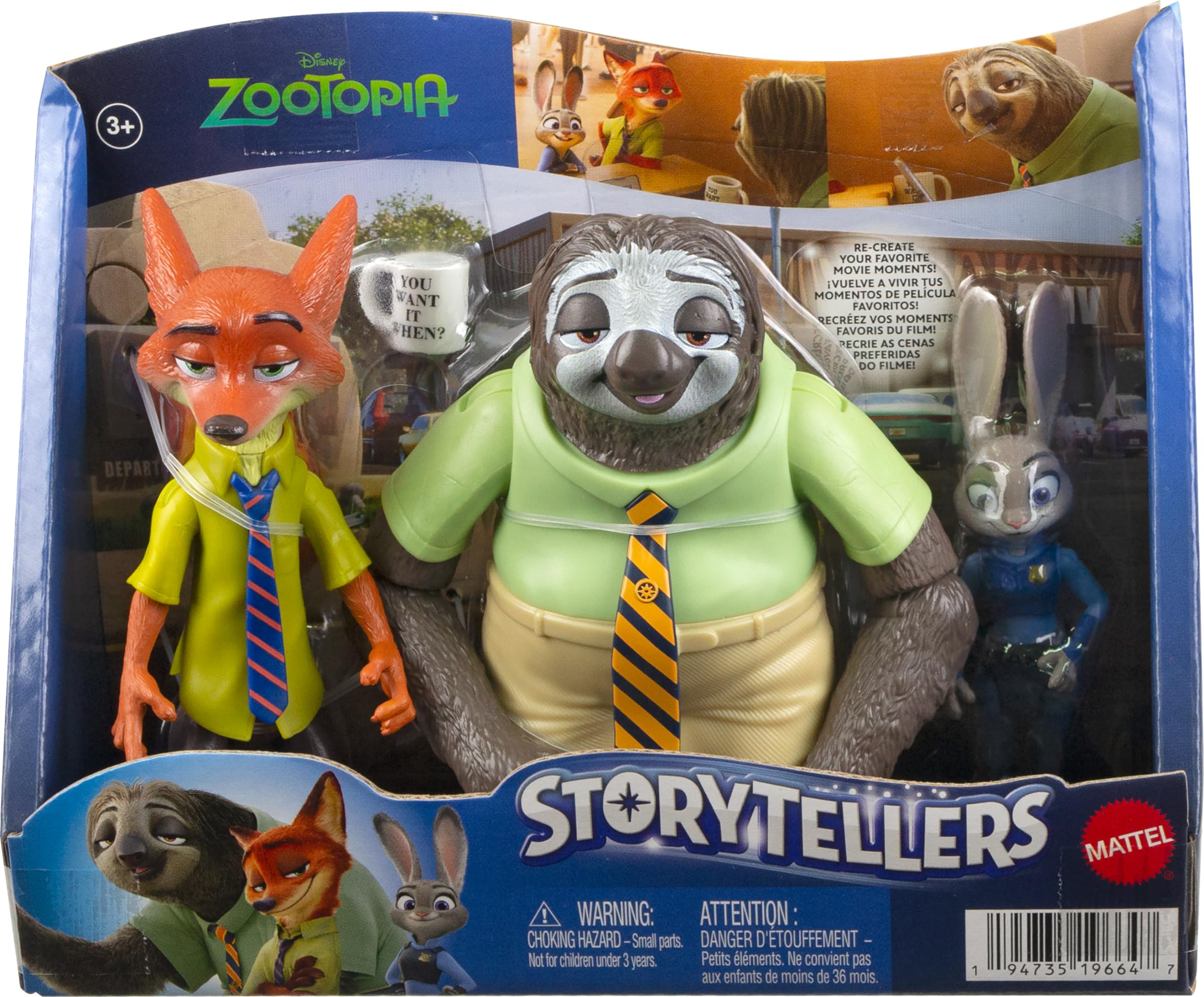 Foto 7 pulgar | Toy Mattel Disney Zootopia Entra Y Sale En Un Paquete Flash - Venta Internacional.