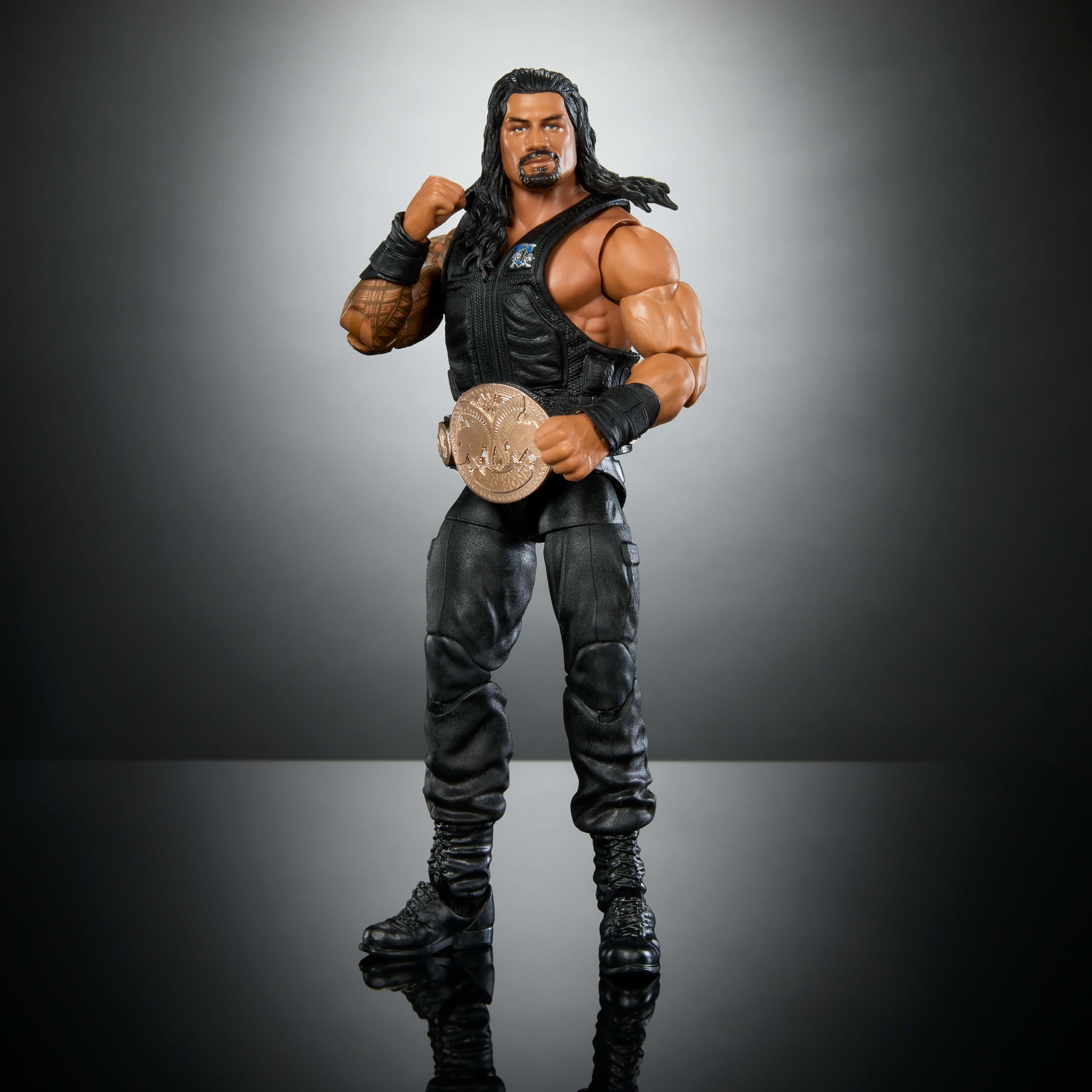 Foto 5 | Figura De Acción Mattel Wwe Elite Roman Reigns 6 Pulgadas 2025 - Venta Internacional.