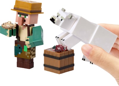 Foto 2 | Juego De Figuras De Acción Mattel Minecraft, 2 Paquetes De 8 Cm Con Accesorio - Venta Internacional.