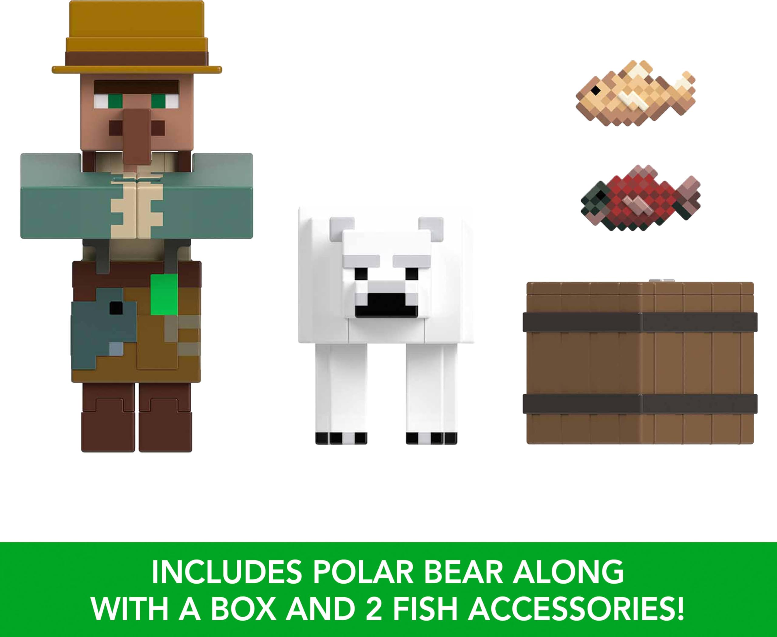 Foto 5 pulgar | Juego De Figuras De Acción Mattel Minecraft, 2 Paquetes De 8 Cm Con Accesorio - Venta Internacional.