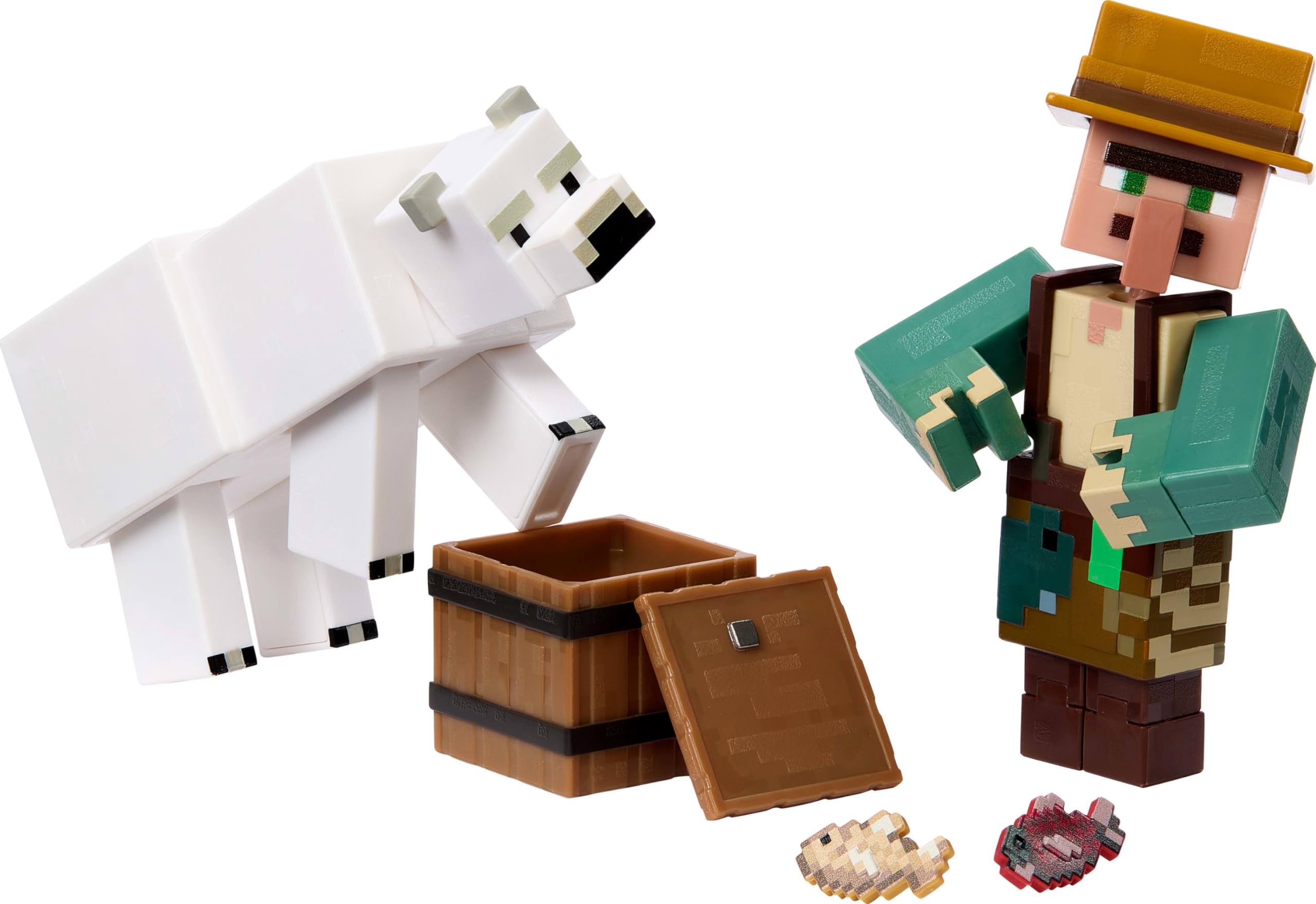 Foto 6 | Juego De Figuras De Acción Mattel Minecraft, 2 Paquetes De 8 Cm Con Accesorio - Venta Internacional.