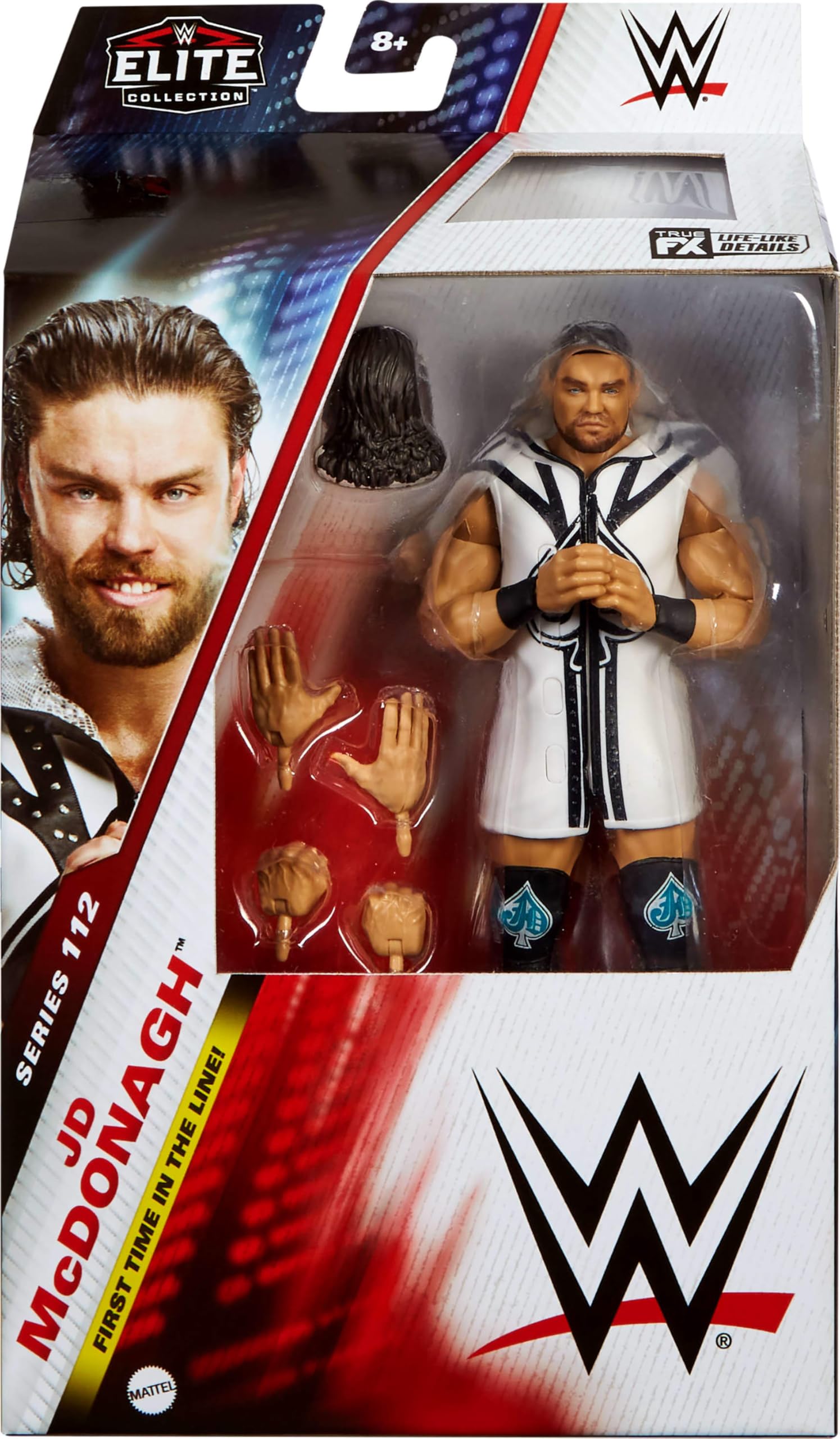 Foto 2 | Figura De Acción Mattel Wwe Elite Jd Mcdonagh De 6 Pulgadas Con Acc - Venta Internacional.
