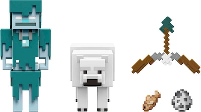Foto 1 | Figuras De Acción Mattel Minecraft Craft-a-block, Paquete De 2, Para Niños De 6 Años O Más - Venta Internacional.