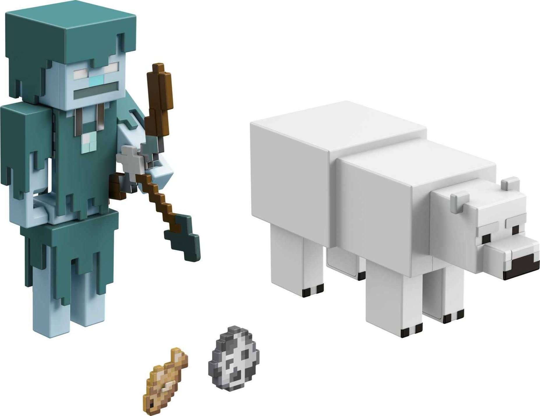 Foto 3 pulgar | Figuras De Acción Mattel Minecraft Craft-a-block, Paquete De 2, Para Niños De 6 Años O Más - Venta Internacional.