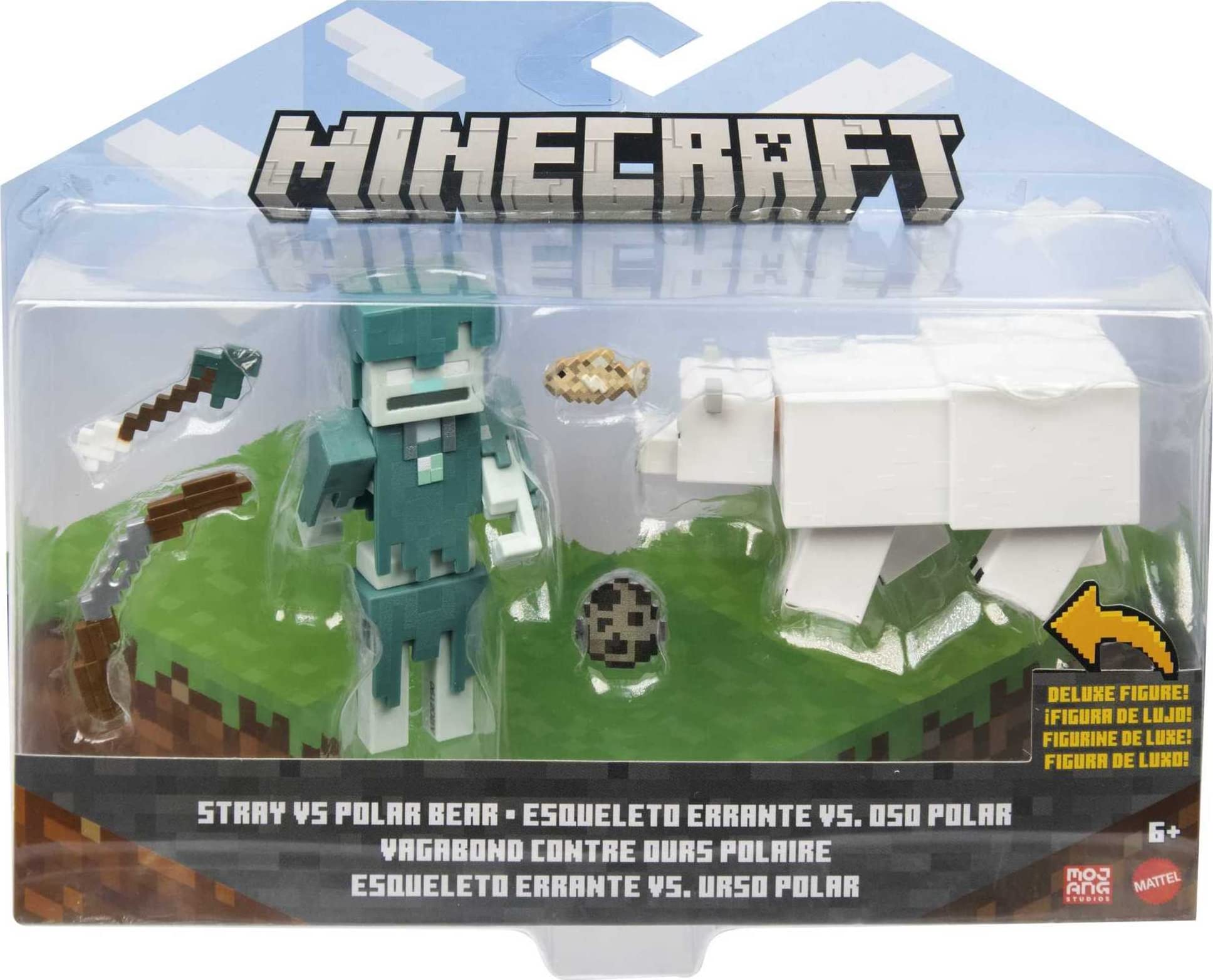 Foto 7 pulgar | Figuras De Acción Mattel Minecraft Craft-a-block, Paquete De 2, Para Niños De 6 Años O Más - Venta Internacional.