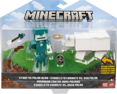 Foto 6 | Figuras De Acción Mattel Minecraft Craft-a-block, Paquete De 2, Para Niños De 6 Años O Más - Venta Internacional.