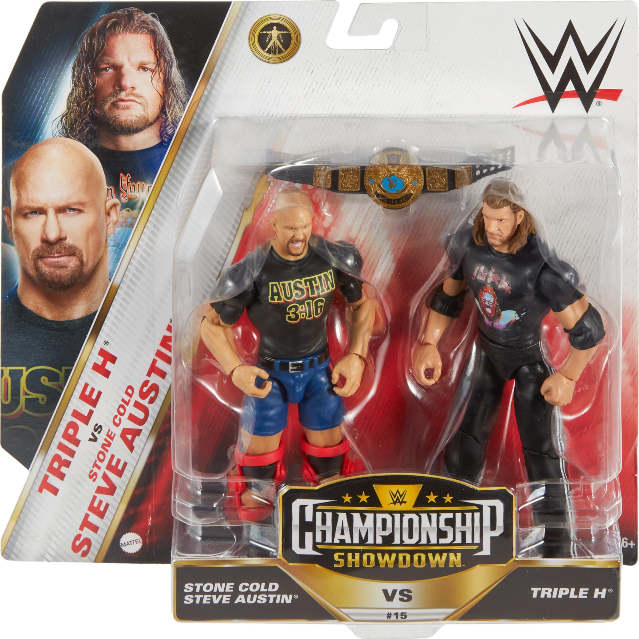 Foto 3 pulgar | Figuras De Acción Mattel Wwe Championship Showdown, Paquete De 2 - Venta Internacional.