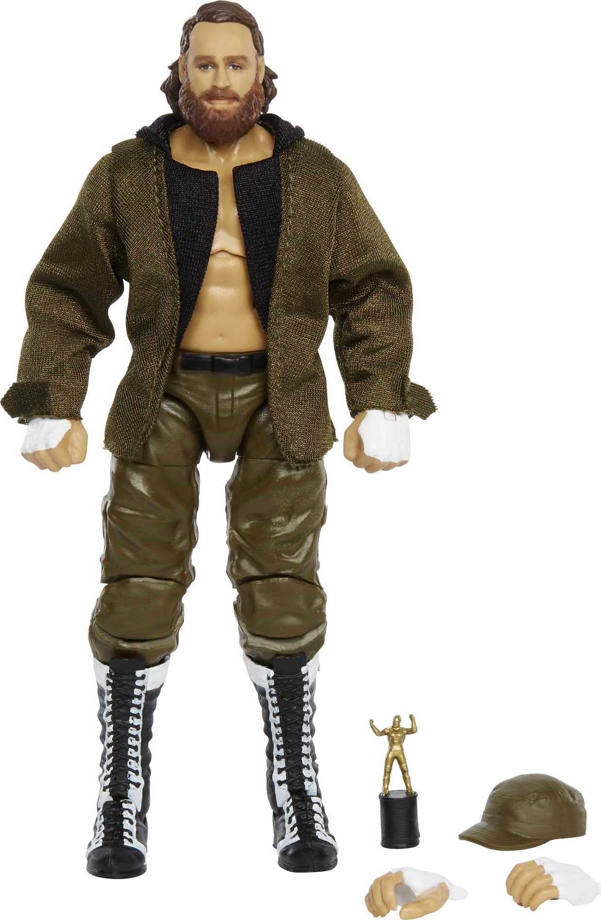 Foto 5 | Figura De Acción Wwe Sami Zayn Elite Collection Mattel - Venta Internacional.