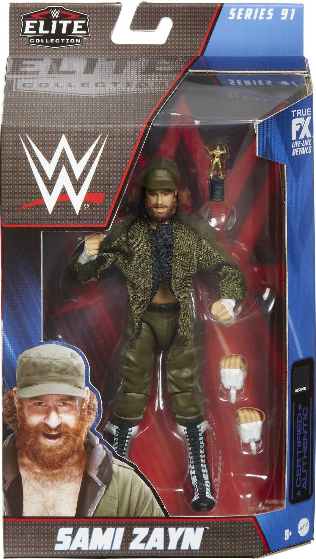 Foto 7 pulgar | Figura De Acción Wwe Sami Zayn Elite Collection Mattel - Venta Internacional.