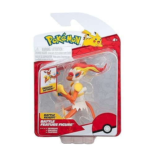 Foto 3 pulgar | Figura De Acción Pokémon Infernape, 10 Cm, Más De 4 Años - Venta Internacional.