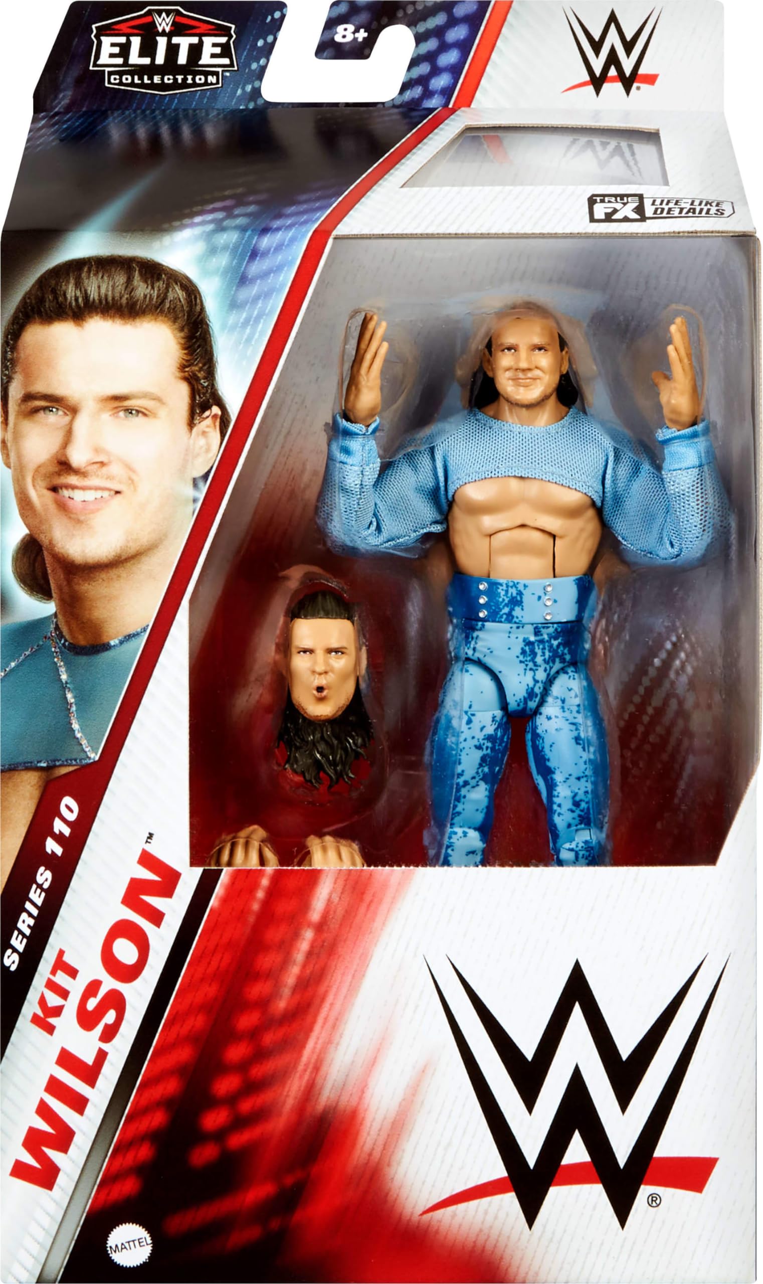 Foto 3 pulgar | Figura De Acción Mattel Wwe Elite Series #110 Kit Wilson De 15 Cm - Venta Internacional.