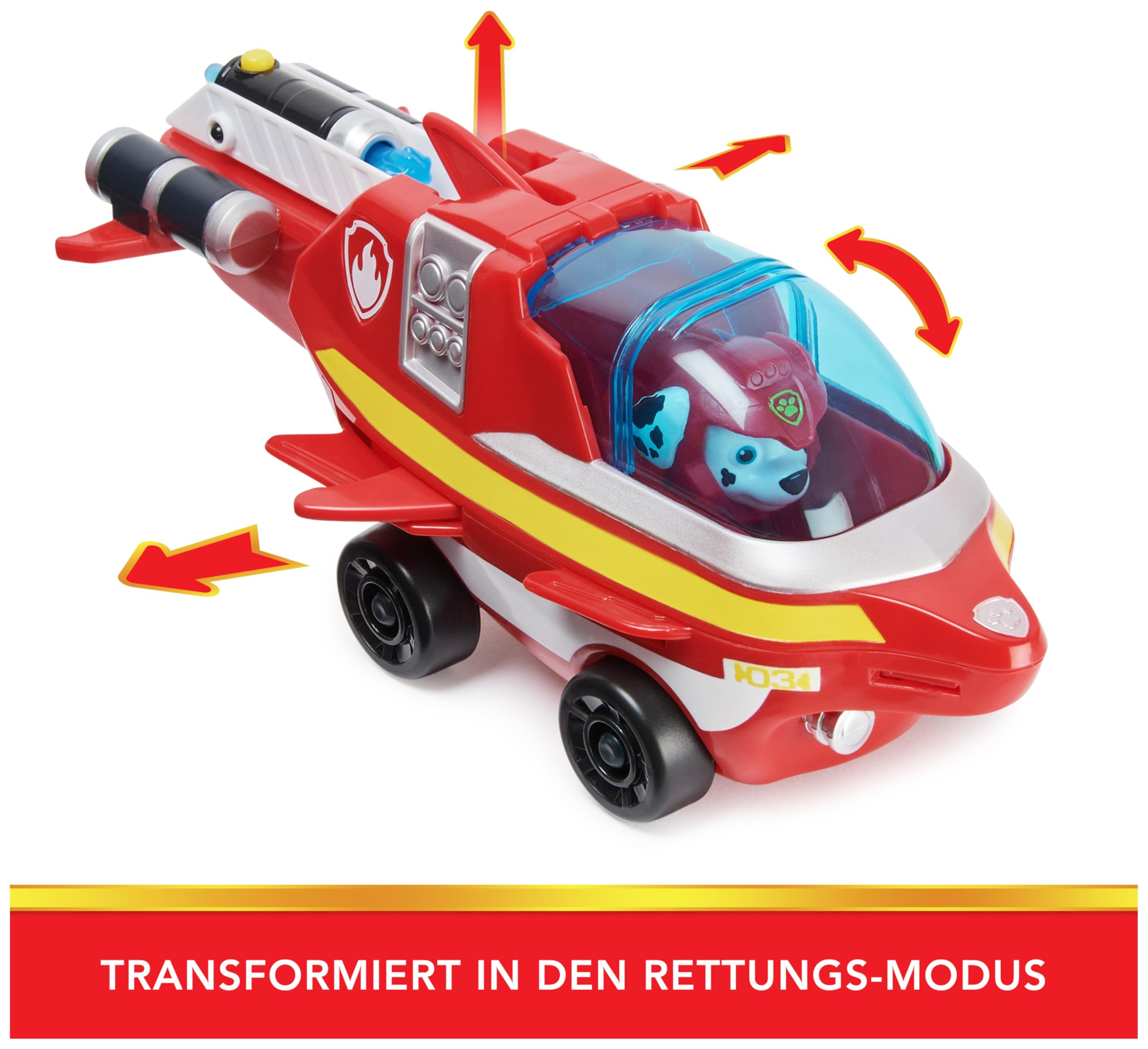 Foto 4 pulgar | Toy Paw Patrol Aqua Pups Marshall Transforming Dolphin - Venta Internacional