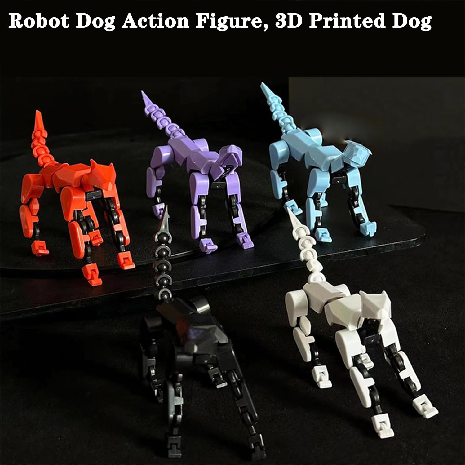 Foto 6 pulgar | Figura De Acción Robot Dog Lucky T13 Impresa En 3d De Pvc, Color Morado - Venta Internacional.